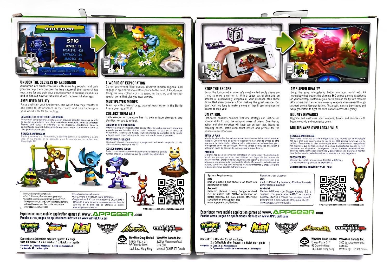 Mobile Game Set ALIEN, AKODOMON, COMMANDAR for iPad iPhone Android New –A5