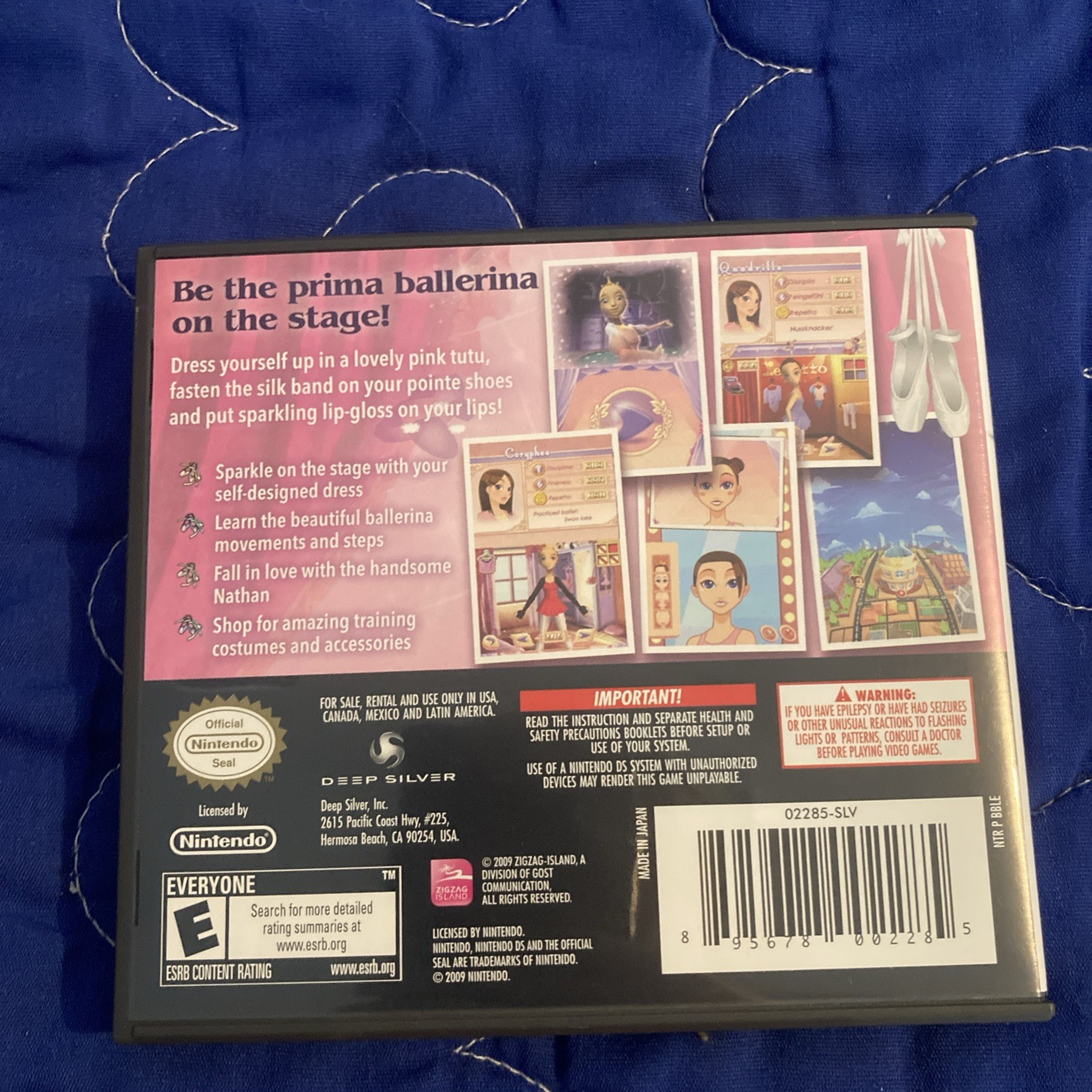 Nintendo DS – Let’S Play Ballerina Game & Case TESTED Clean Complete