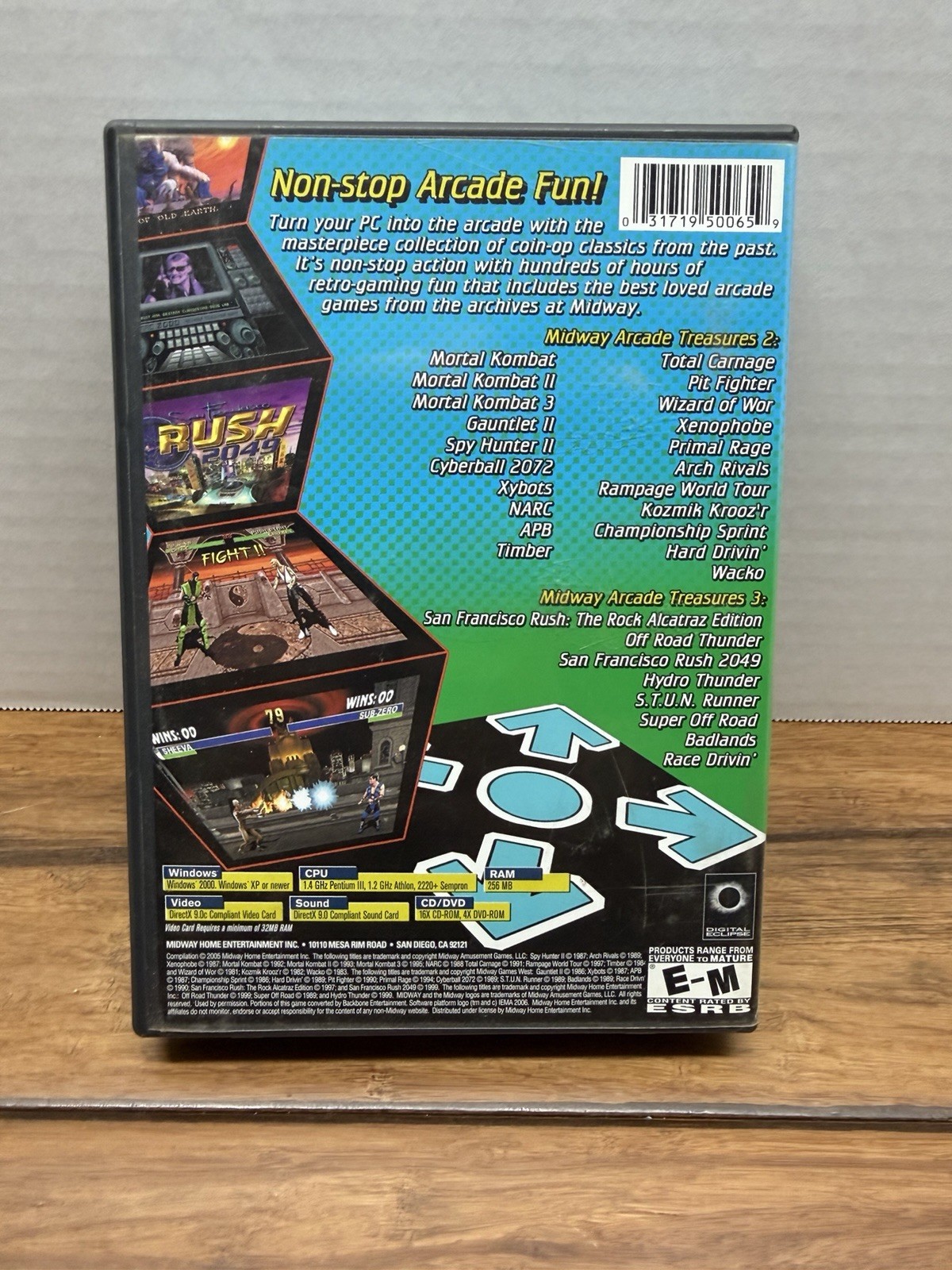 Midway Arcade Treasures Deluxe Edition PC CD-ROM 4-Disc SetComplete w/ Manual
