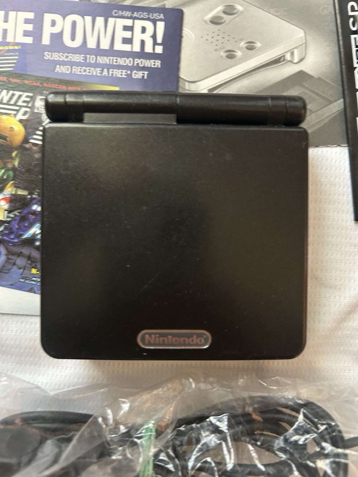 Nintendo GameBoy Advance SP Onyx Black Handheld Game System CIB W/ Manuals