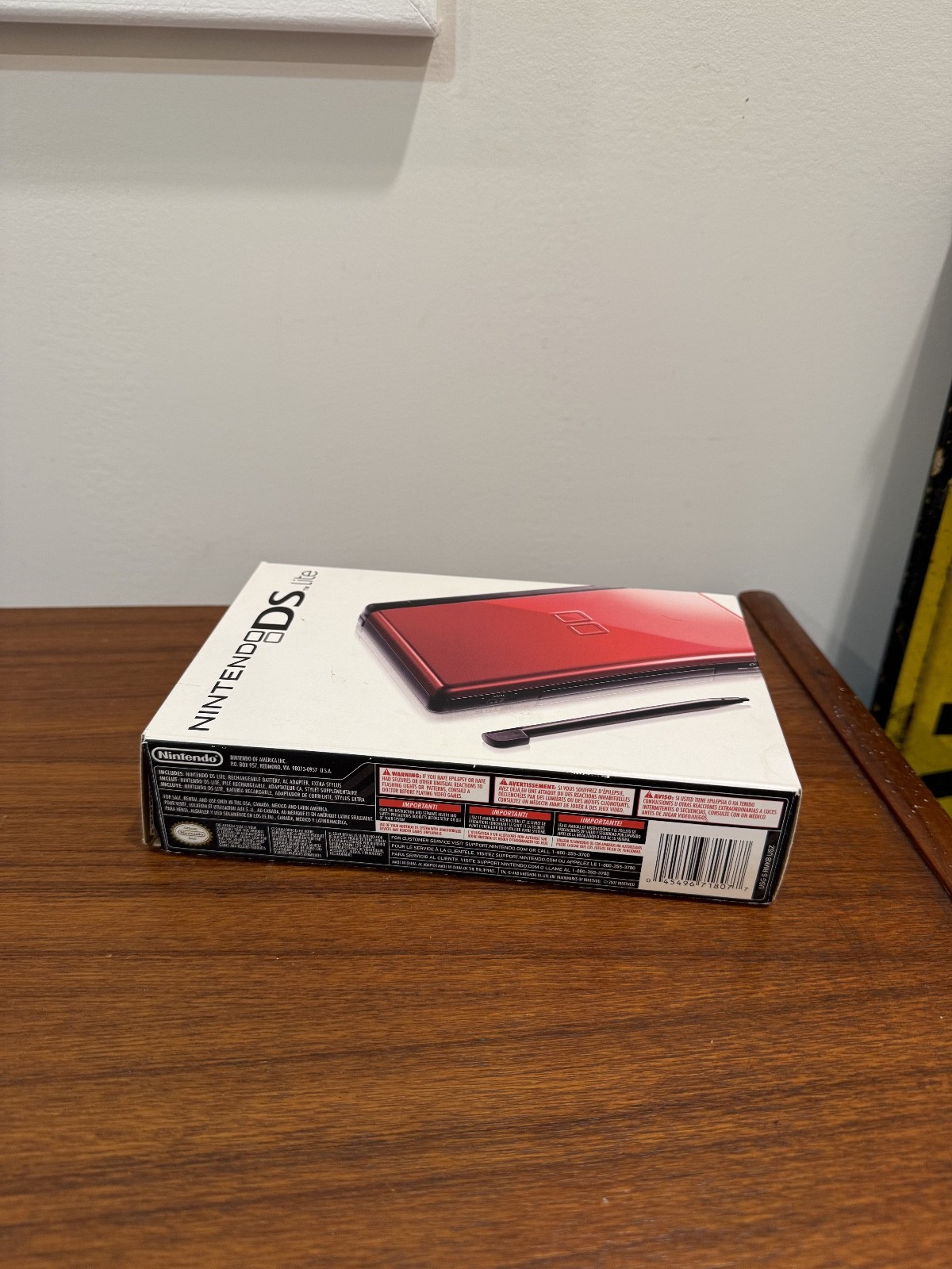 Nintendo DS Lite Red/Black Console In Box Tested Great Condition w/ Accessories