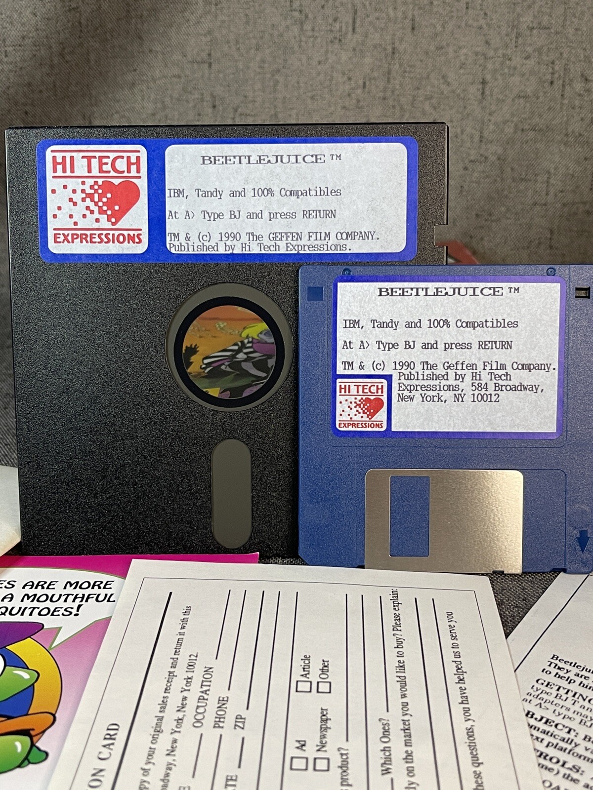 Adventures of Beetlejuice: Skeletons In The Closet 3.5″ Disk Video Game (1990)