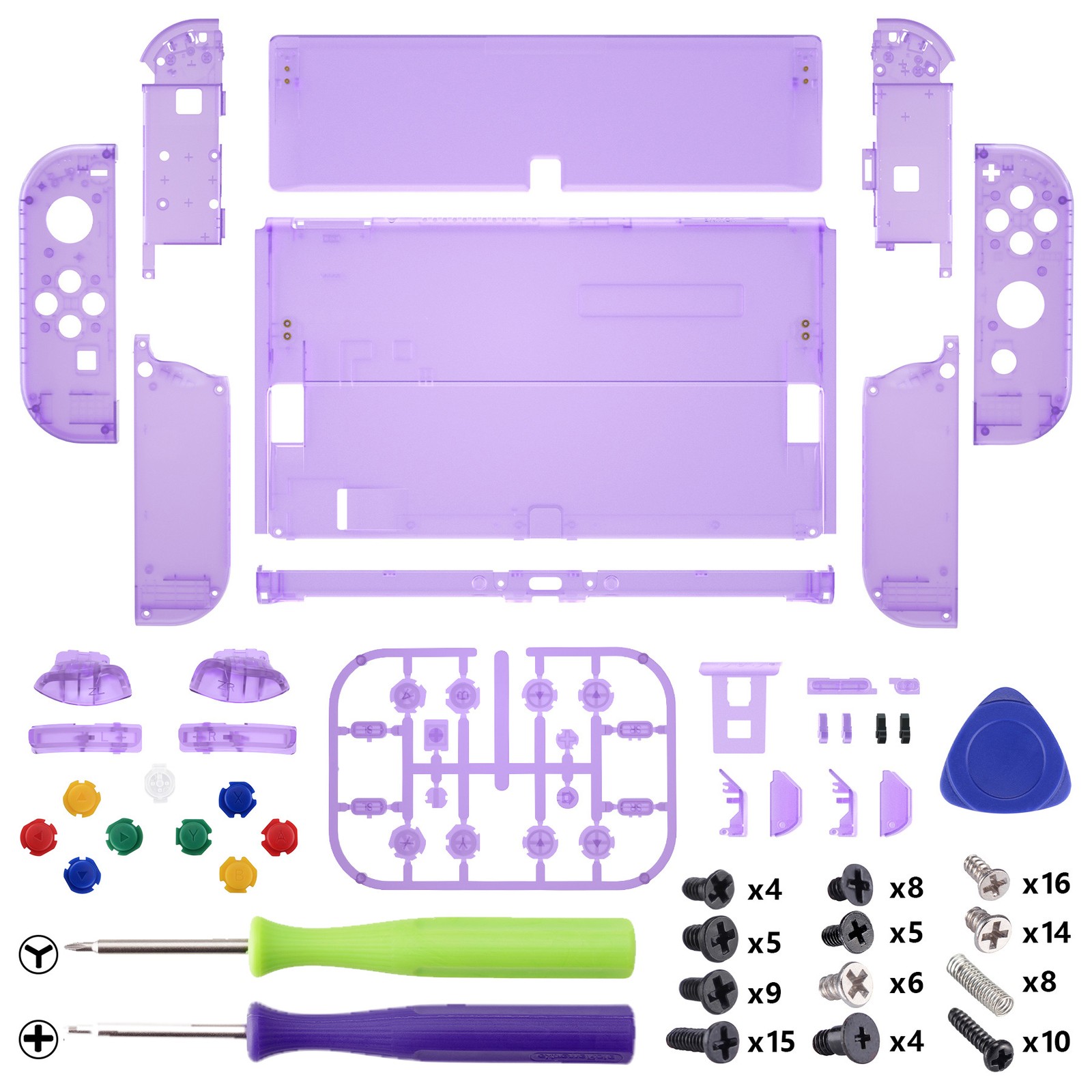 DIY Console Back Plate & Kickstand Full Set Shell for Nintendo Switch OLED NS