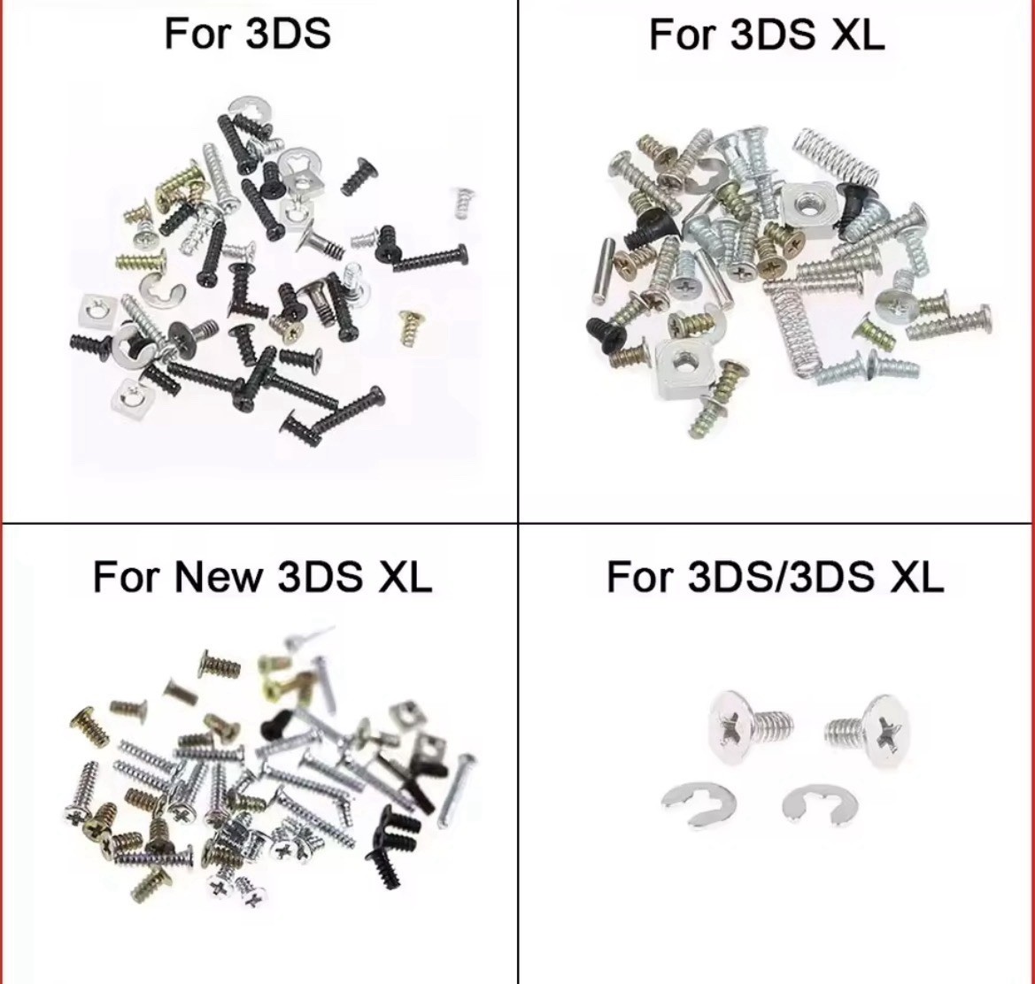 1set Replacement Philips Head Screws Set For 3DS XL LL New 3DS LL XL