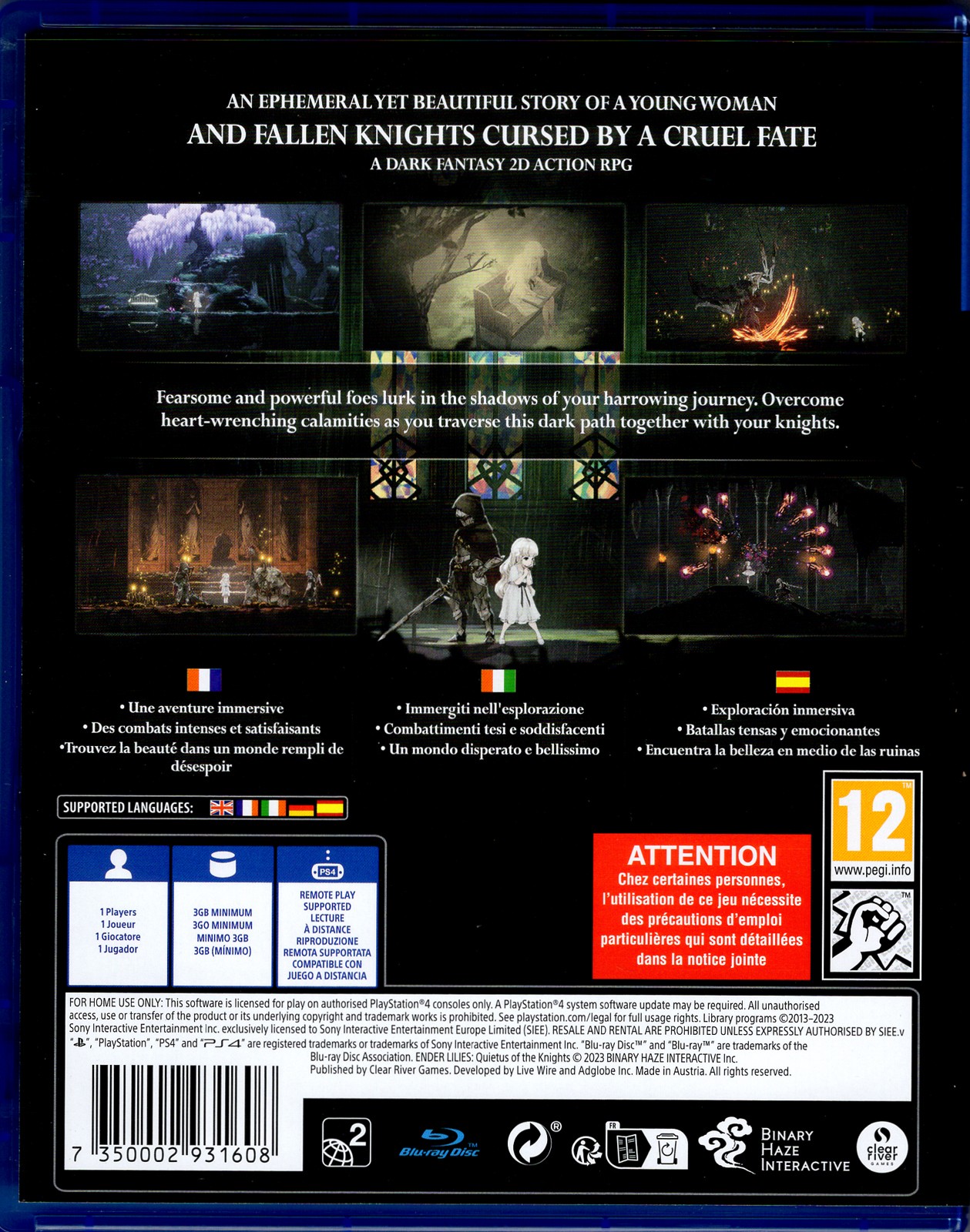Ender Lilies Quietus of the Knights for PlayStation 4