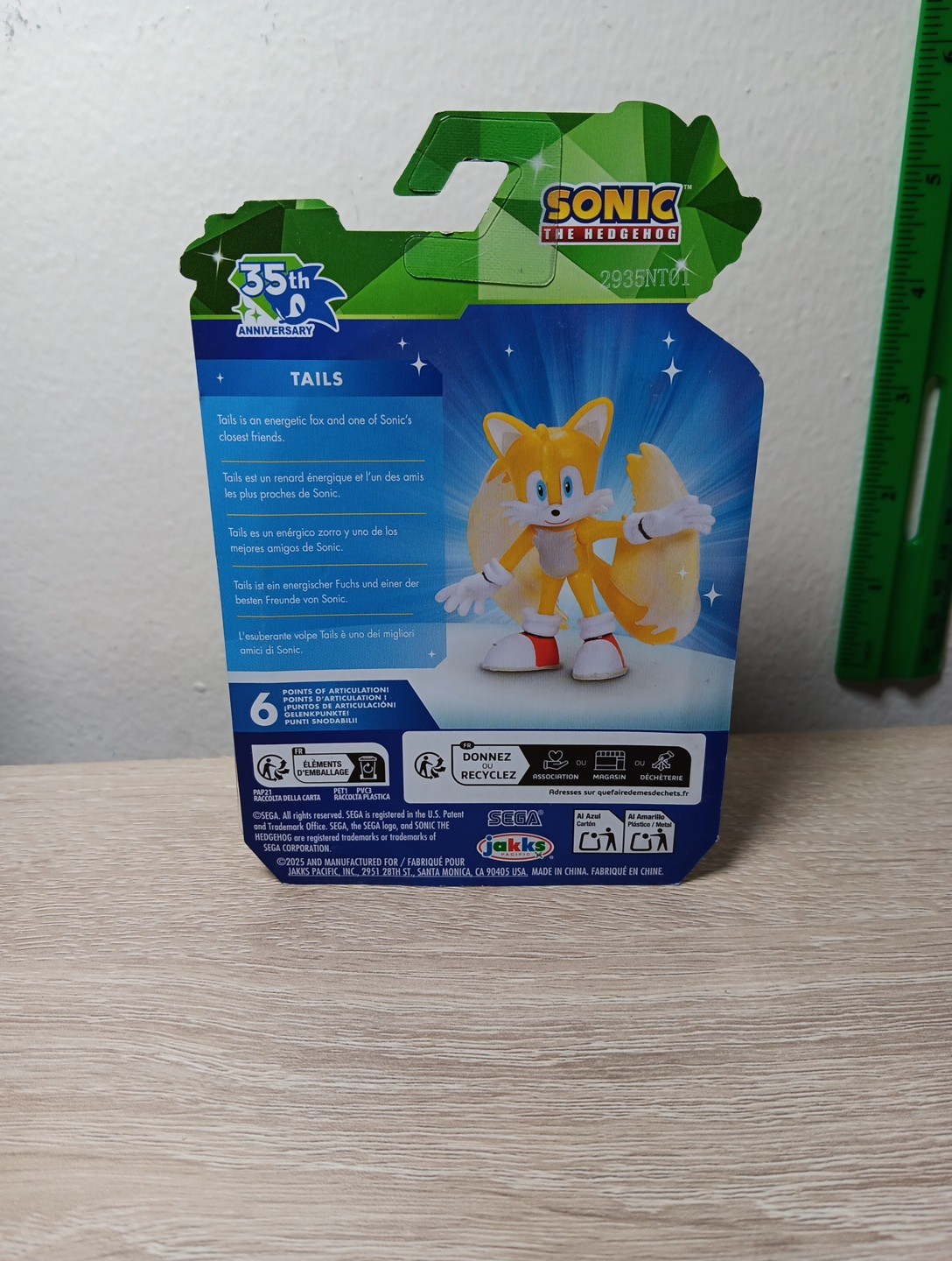 *FREE SHIP* 2.5″ TAILS (Modern) 35TH Sonic the Hedgehog SEGA Jakks Pacific