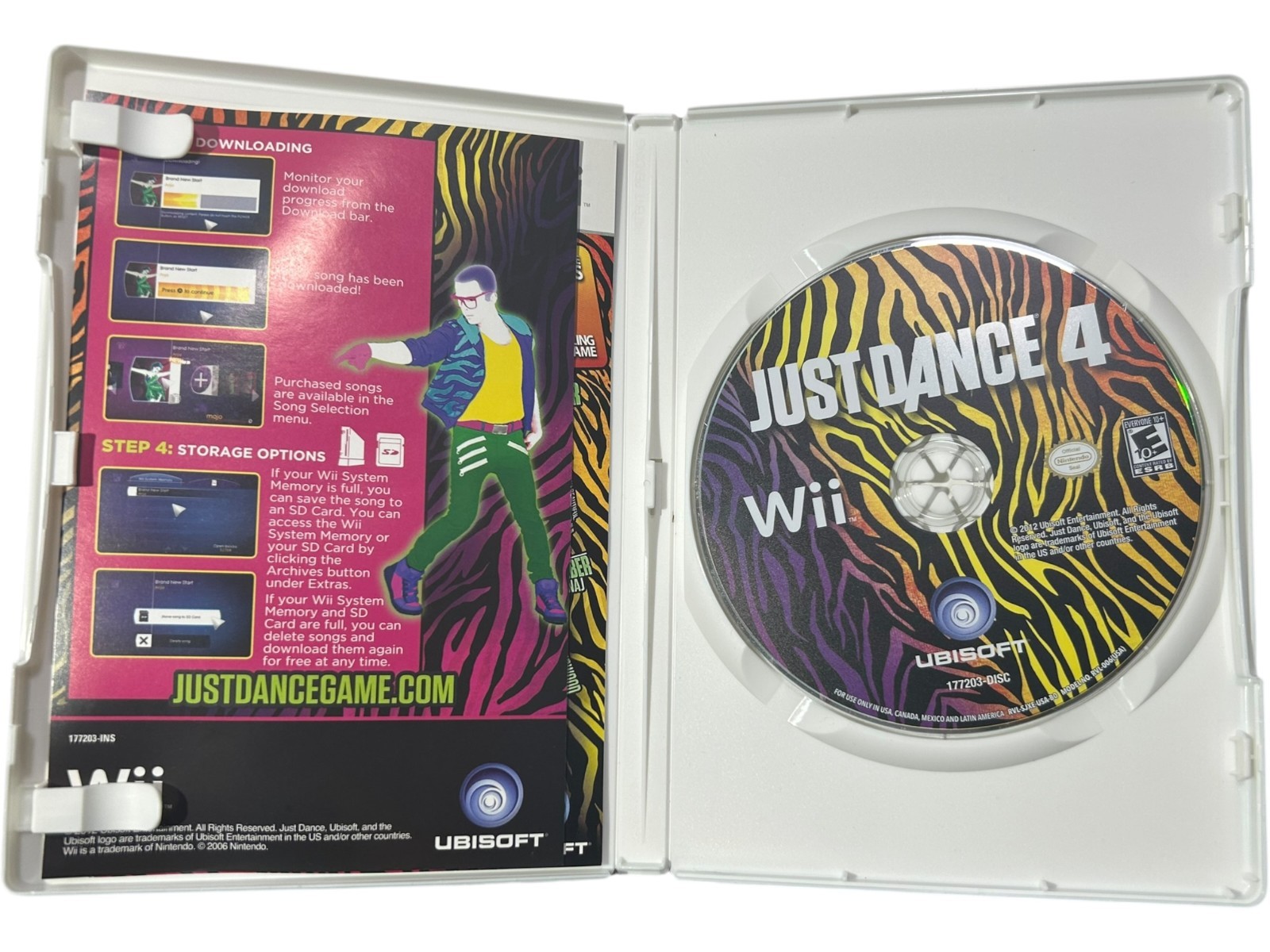 Nintendo Wii Just Dance 4 Bundle White With Just Dance 2017
