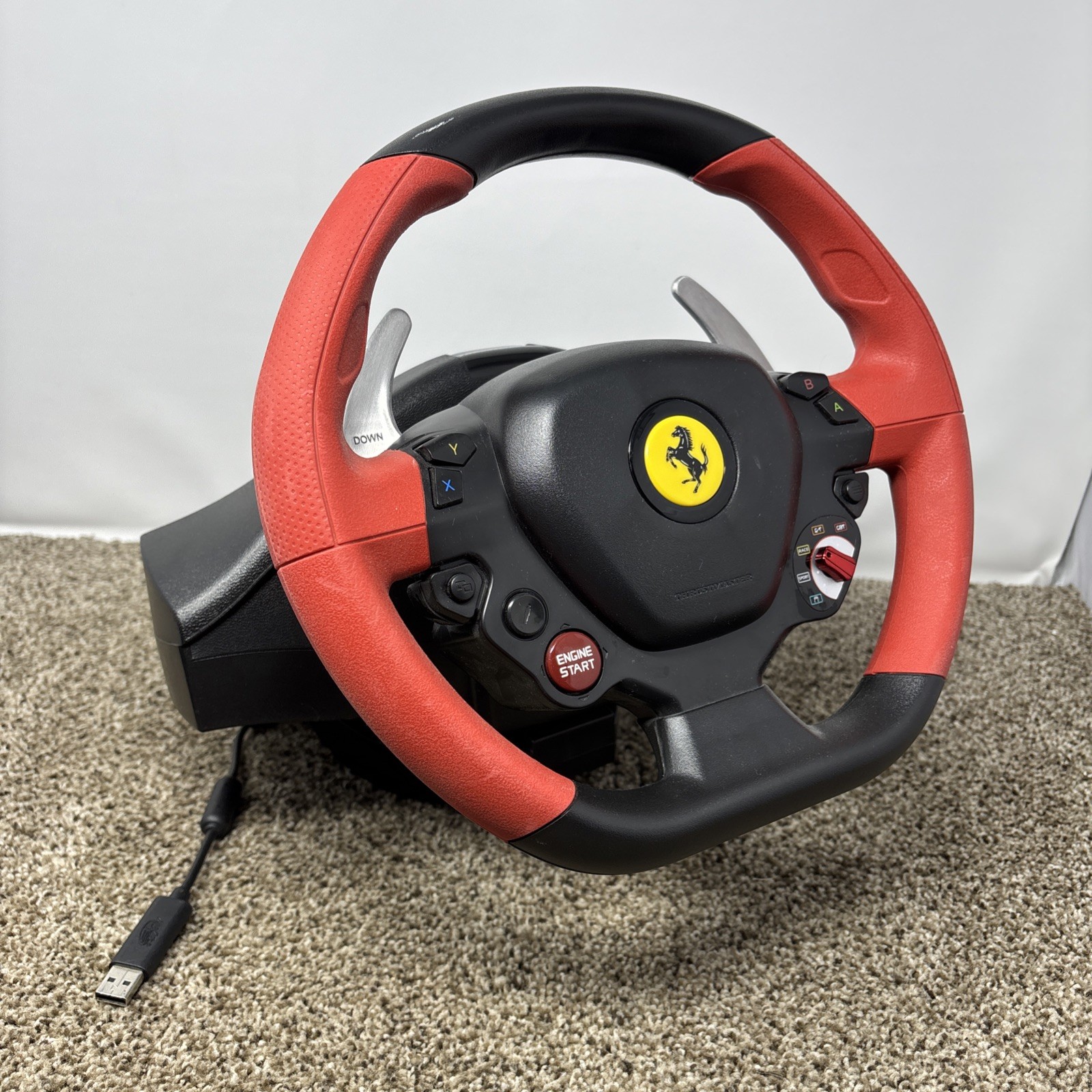 Thrustmaster Ferrari 458 Spider Racing Wheel Xbox One Series X S NO PEDALS Wheel