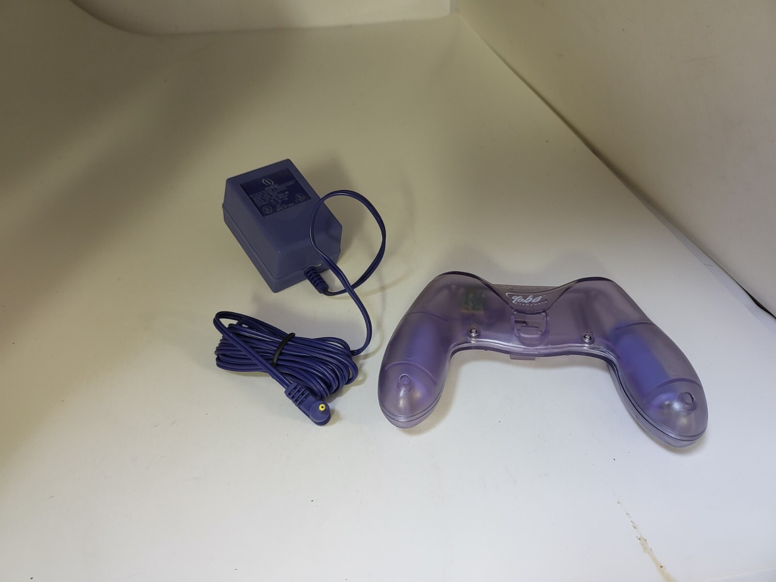 Atomic Clear Purple Rechargeable Battery Grip Handle + AC for GameBoy Color #L19