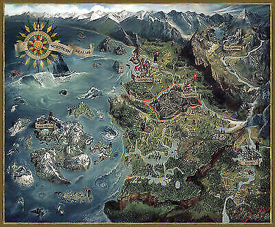 DARK HORSE JUL180514 The Witcher 3: Wild Hunt World Map Deluxe Puzzle – 1000…