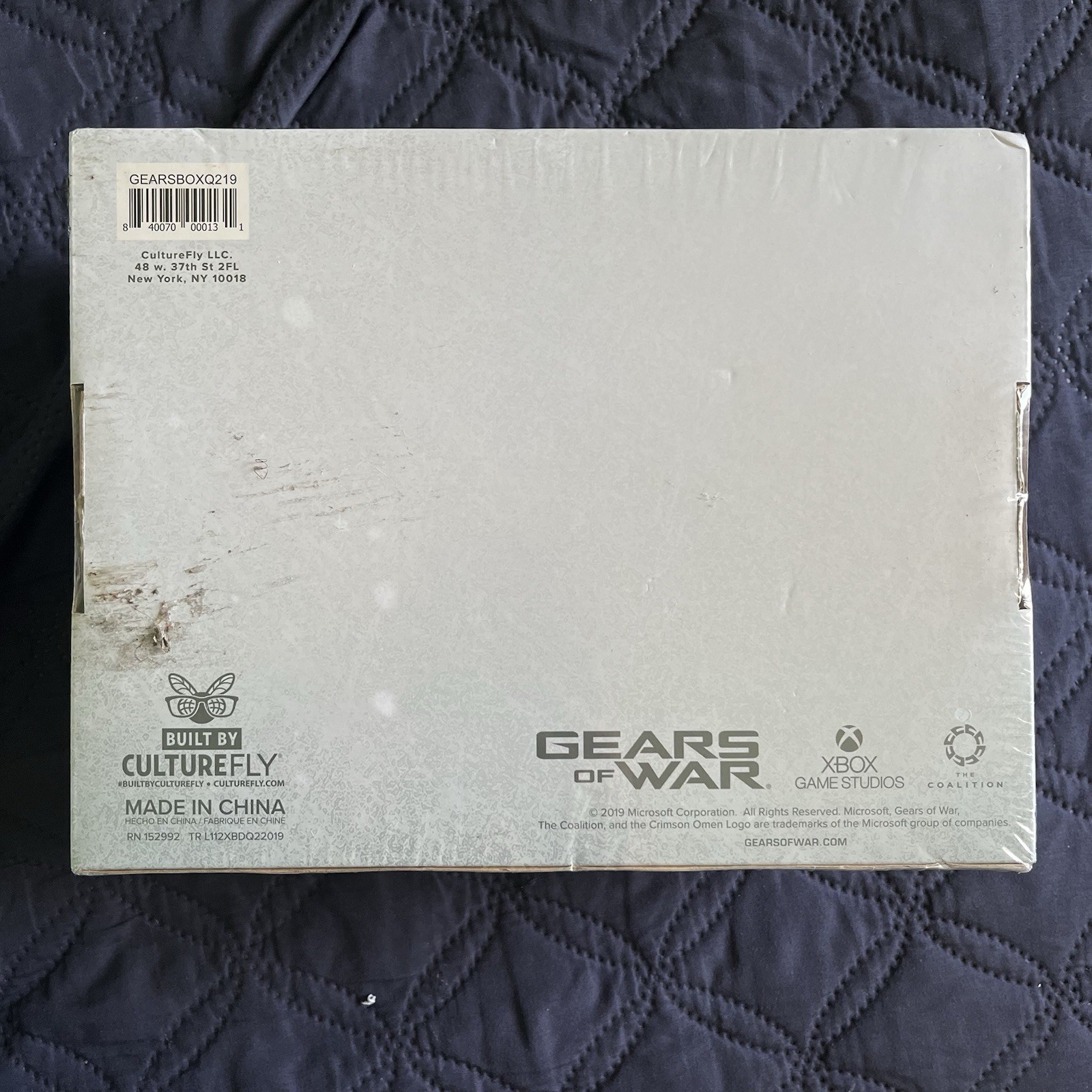 Gears Of War 5 CultureFly Set Mystery Item Socks Water Bottle Coaster Sealed