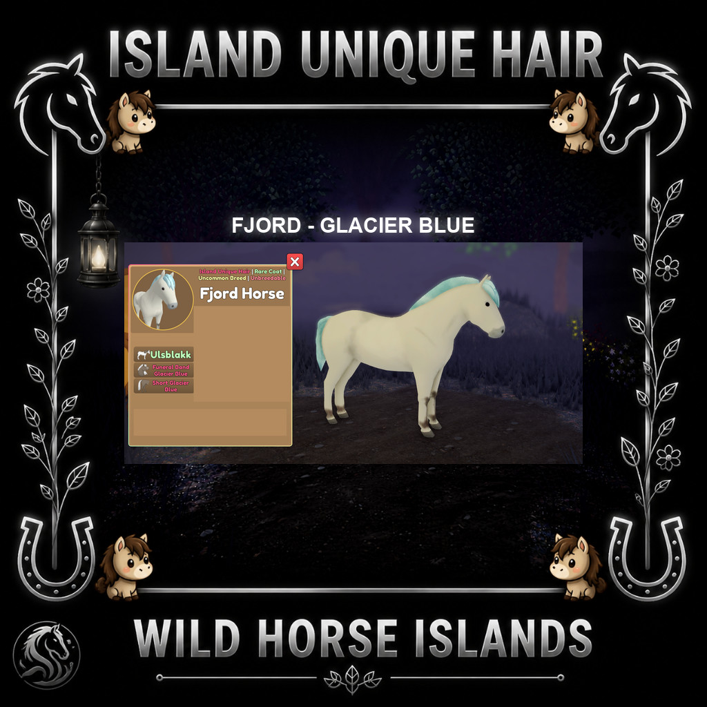 Wild Horse Islands – Fjord RC/SIUC Horse IUH Island Unique Hair Choose Hair