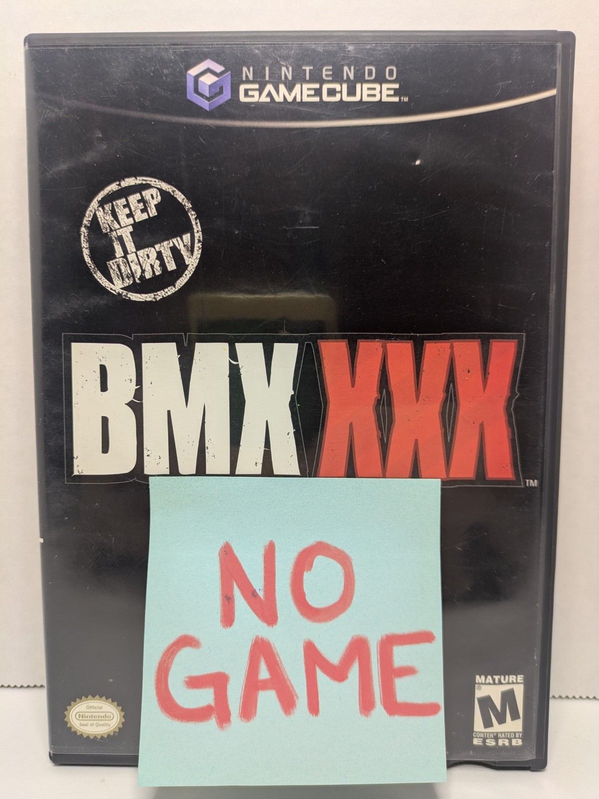 *NO GAME* BMX XXX (Nintendo GameCube, 2002) Case + Reg Card ONLY