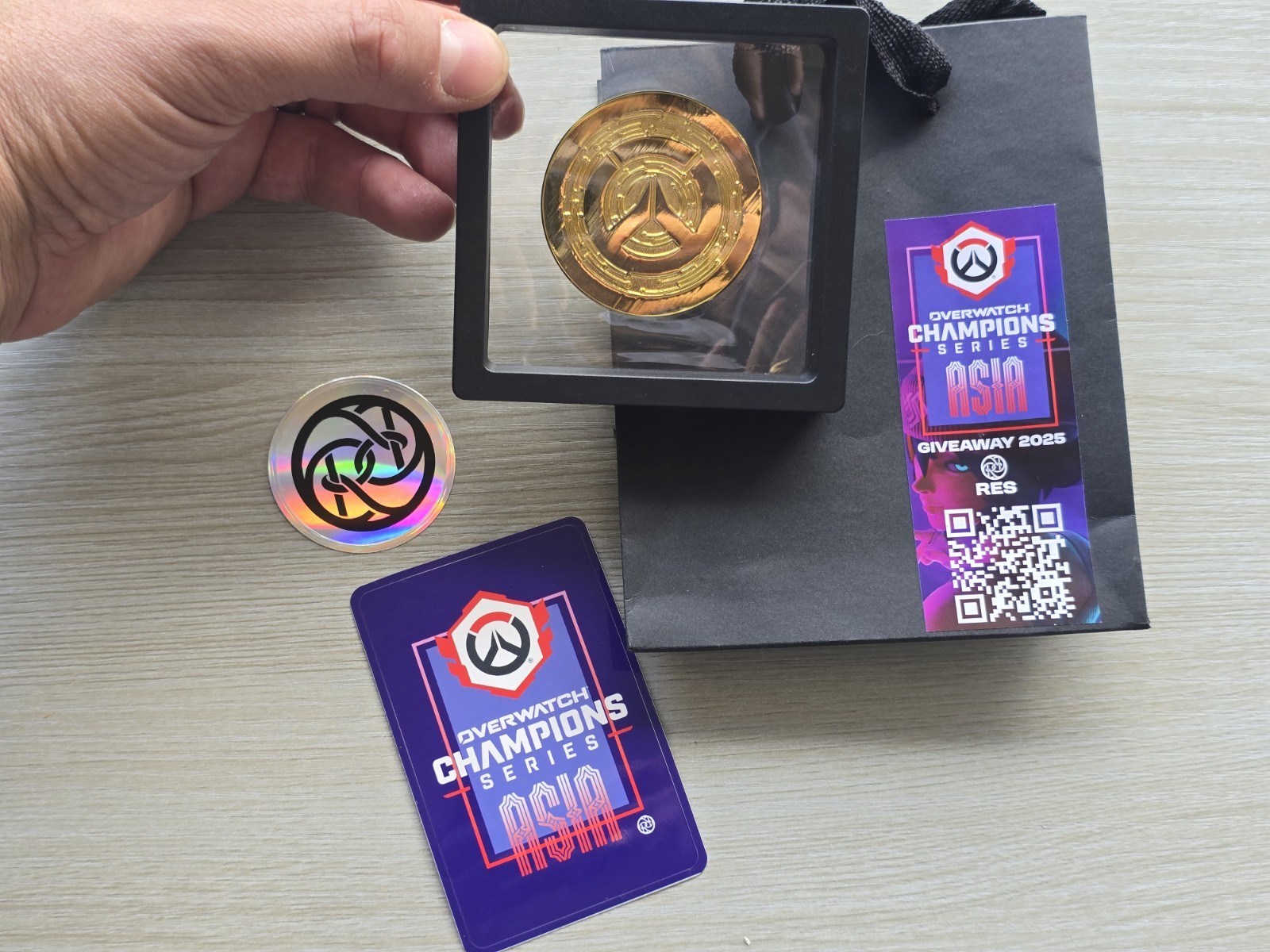 Blizzard Overwatch Championship Series Asia 2025 Coin Medal Giveaway Esports OW