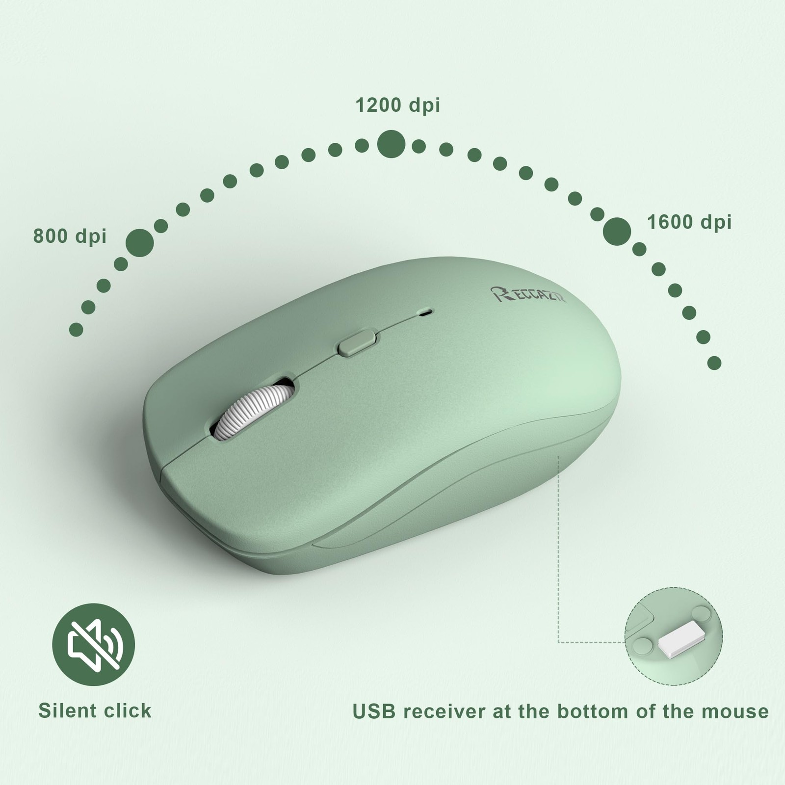 Wireless Keyboard and Mouse Combo Full-Sized Wireless Keyboard and Adjustable…