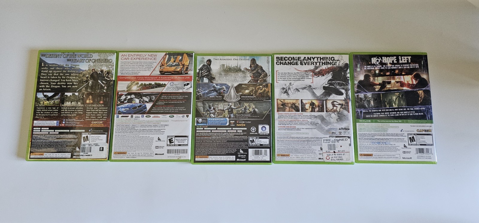 Xbox 360 Lot of Five Games