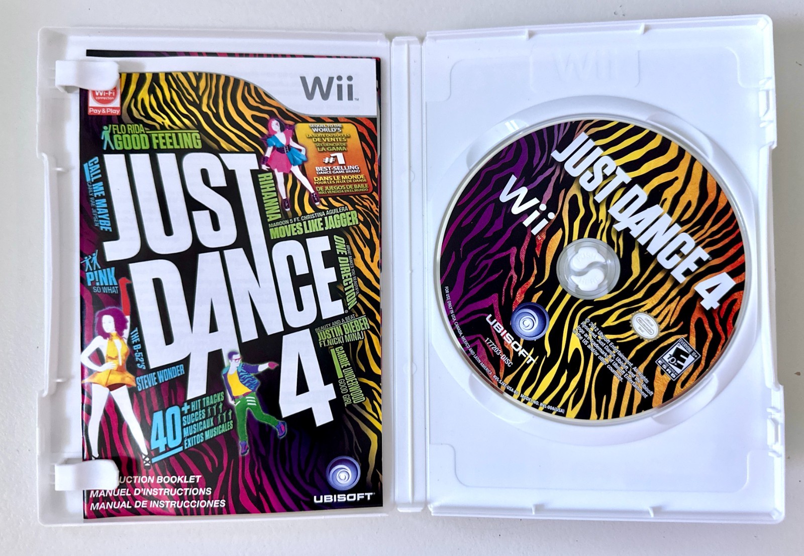 Just Dance 4 Nintendo Wii Complete CIB Tested Working w/Manual Ubisoft EXCELLENT