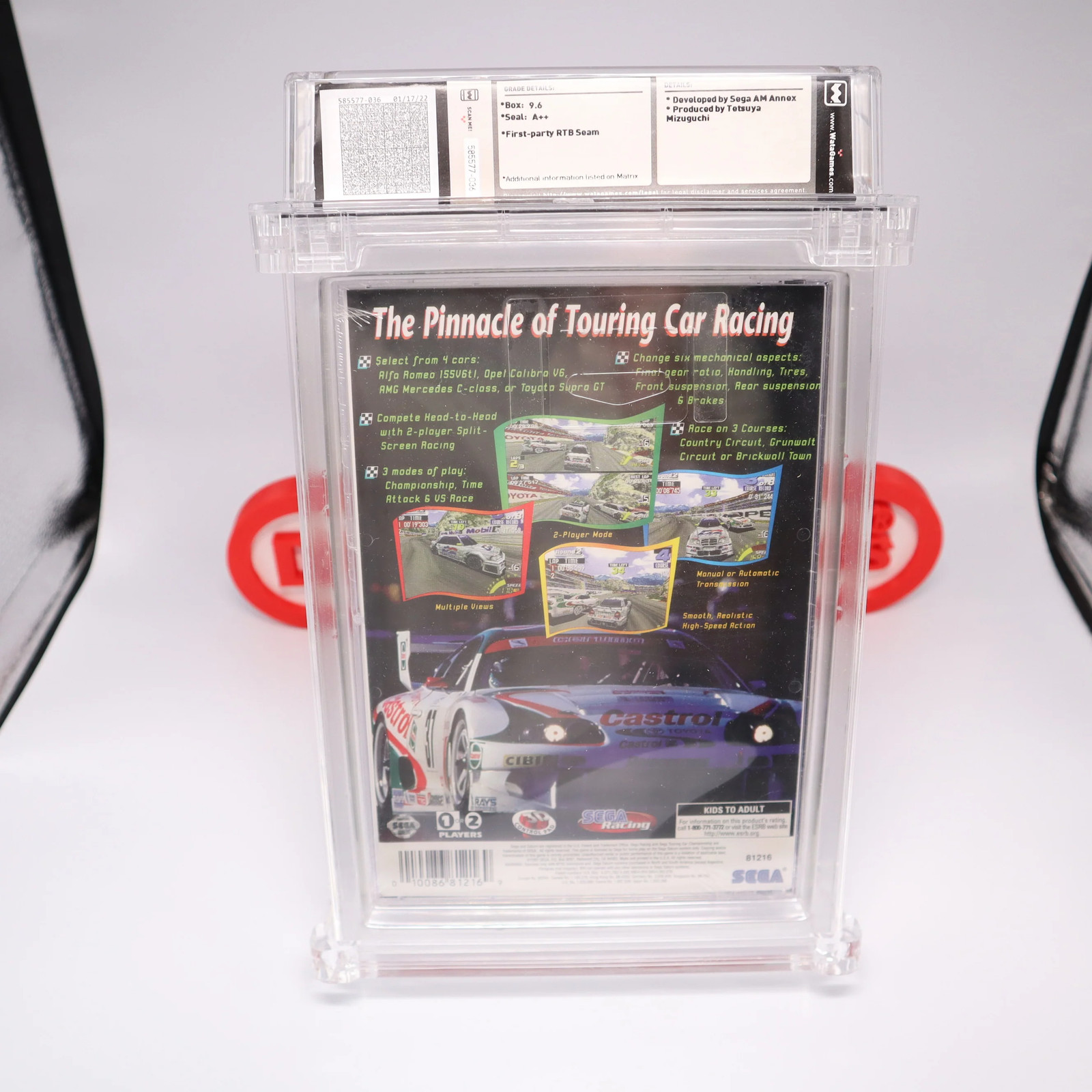Saturn Game SEGA TOURING CAR CHAMPIONSHIP – WATA GRADED 9.6 A++! NEW & Sealed!