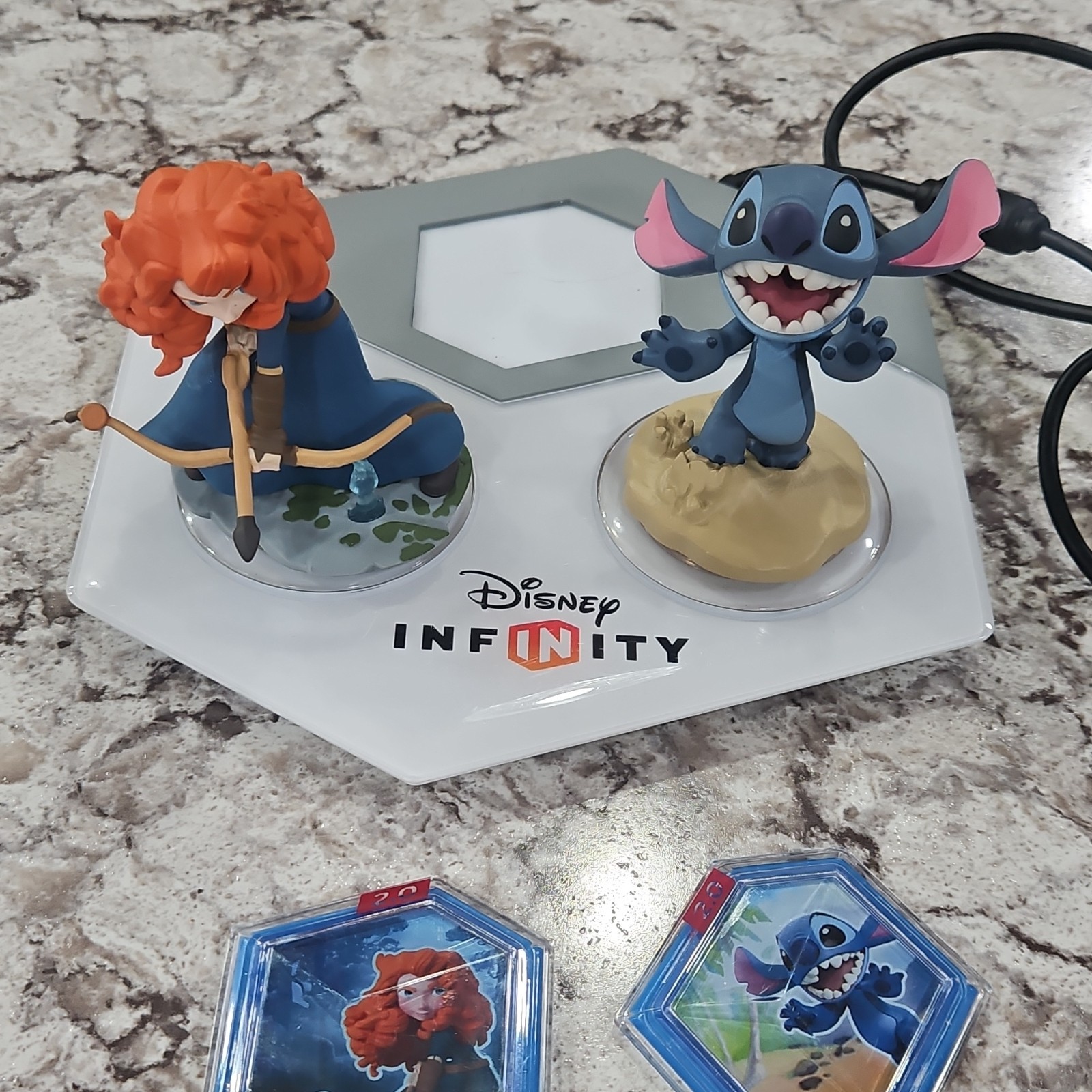 Disney Infinity Merida & Stitch Character Figure Pack with Power Discs