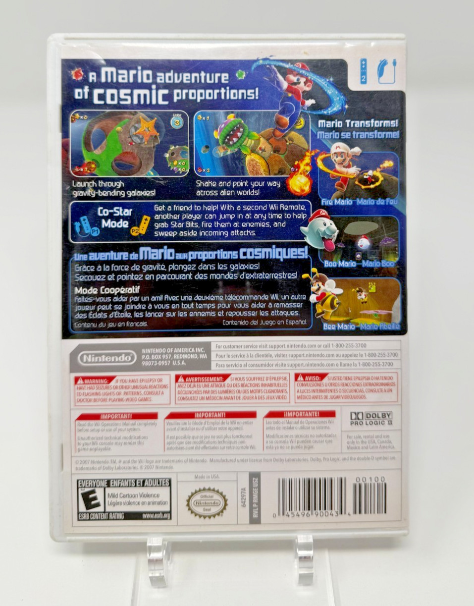 Super Mario Galaxy – Nintendo Wii CIB Excellent Tested Working
