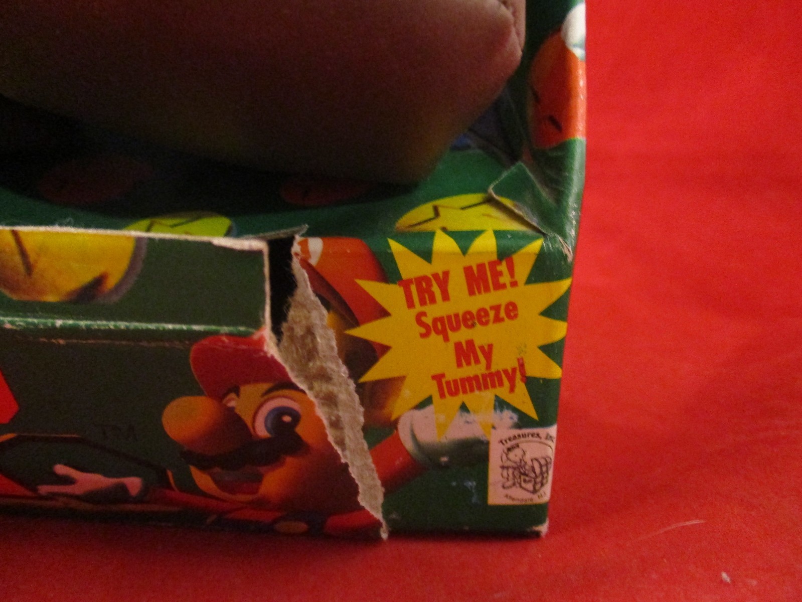 Talking Super Mario Plush Figure 1997 Treasures, Inc. Nintendo 64 Era Toy WORKS!