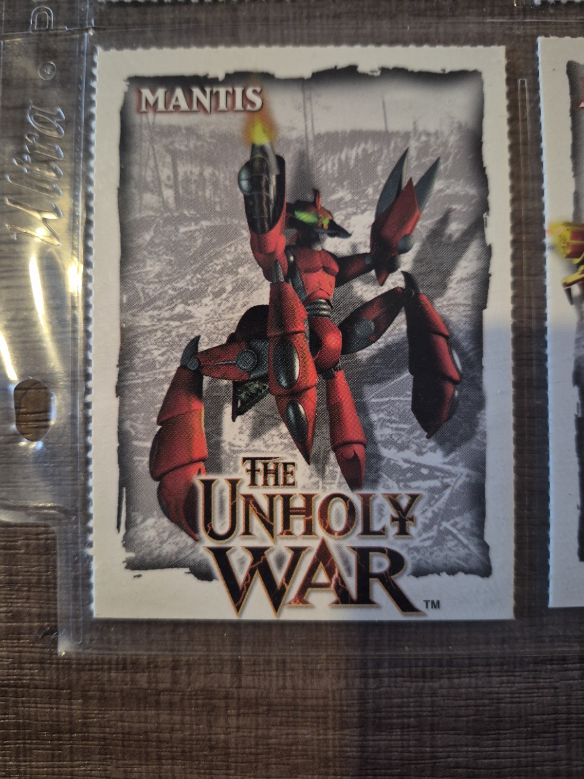 Vintage The Unholy War PlayStation 1 One character card sheet Crystal Dynamics