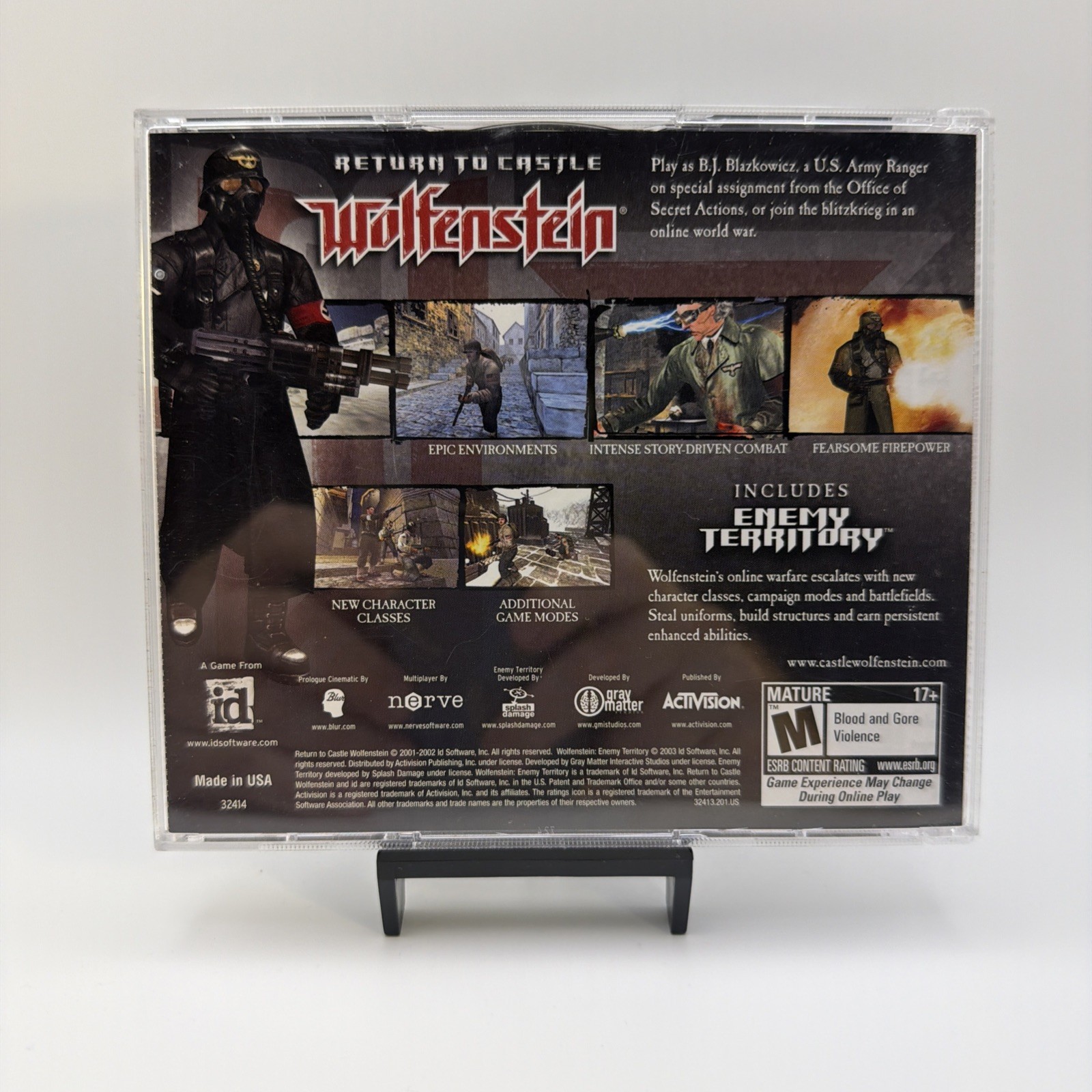 Return To Castle Wolfenstein [Platinum Edition] Includes Enemy Territory WIN PC