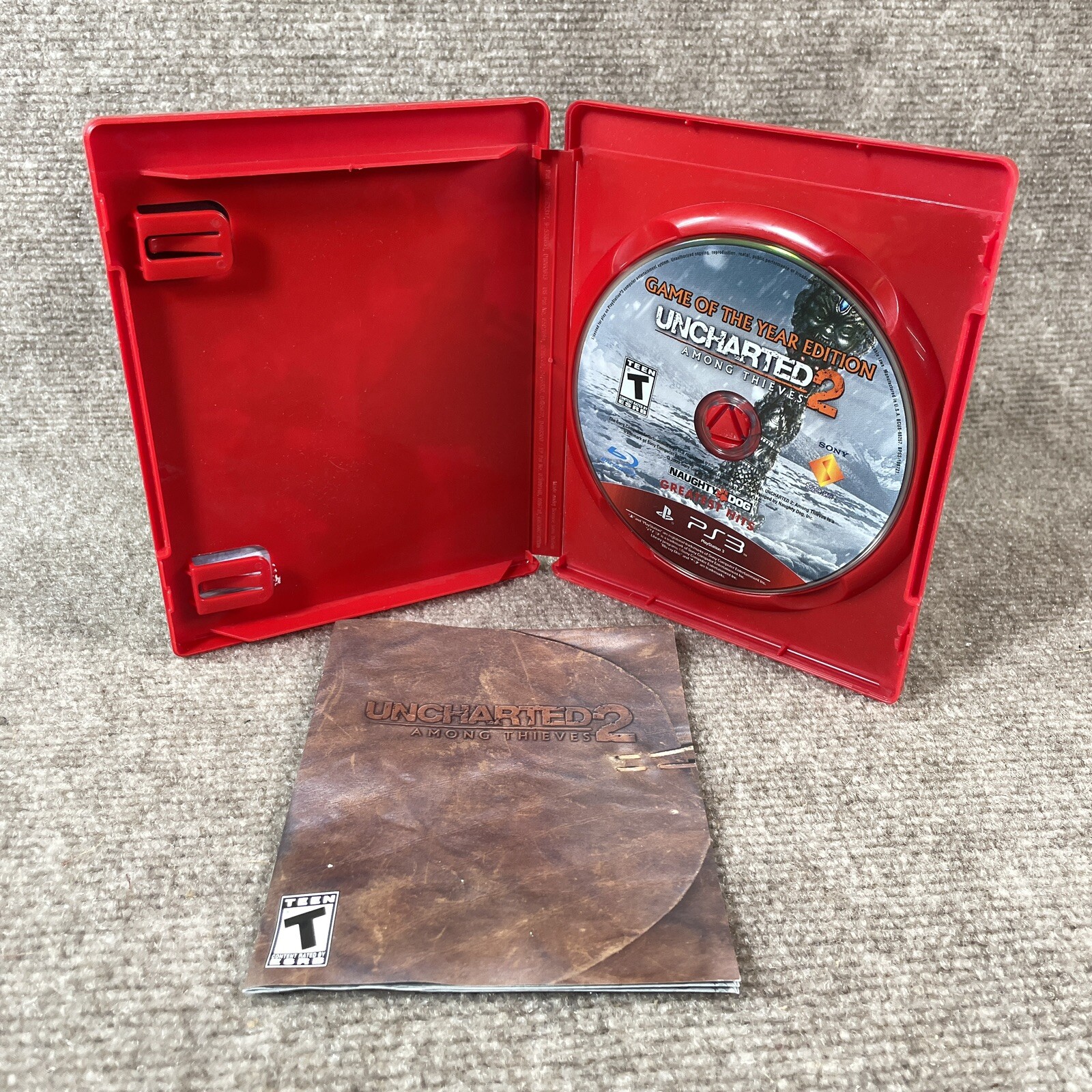 Lot Of 3 Uncharted 2 3 Drake’s Fortune Among Thieves Deception Adult Owned PS3