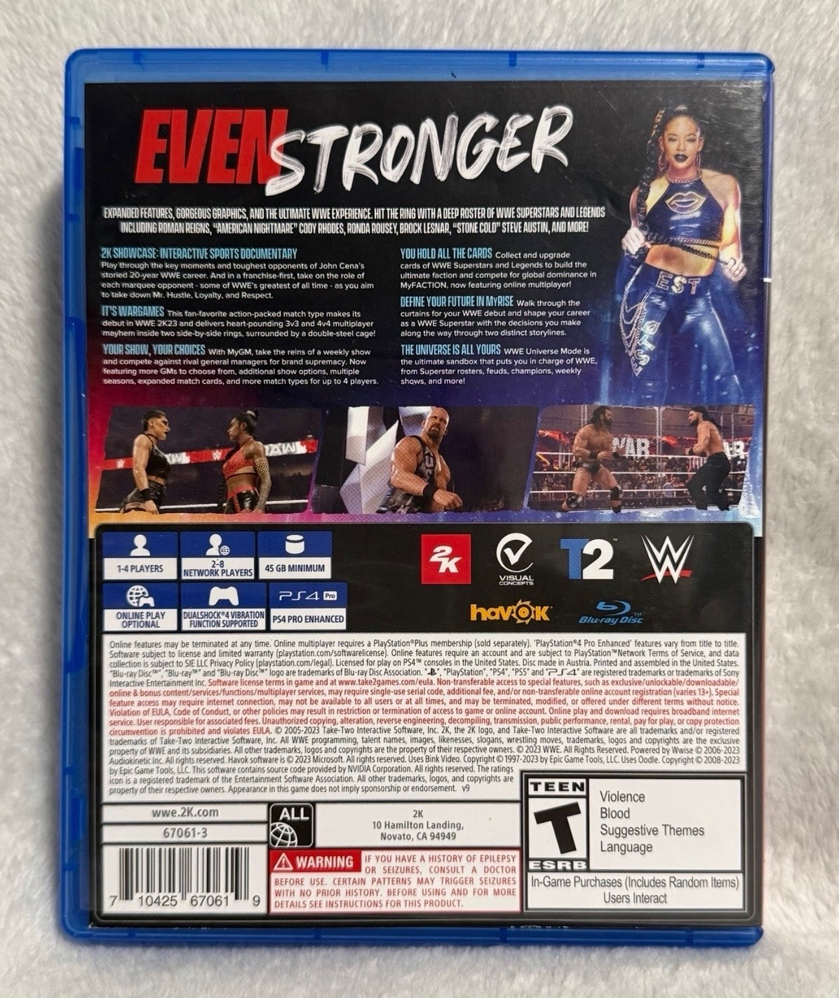 2K WWE 2K23 PS4 Multiplayer Online Playability T NTSC-U/C 2023