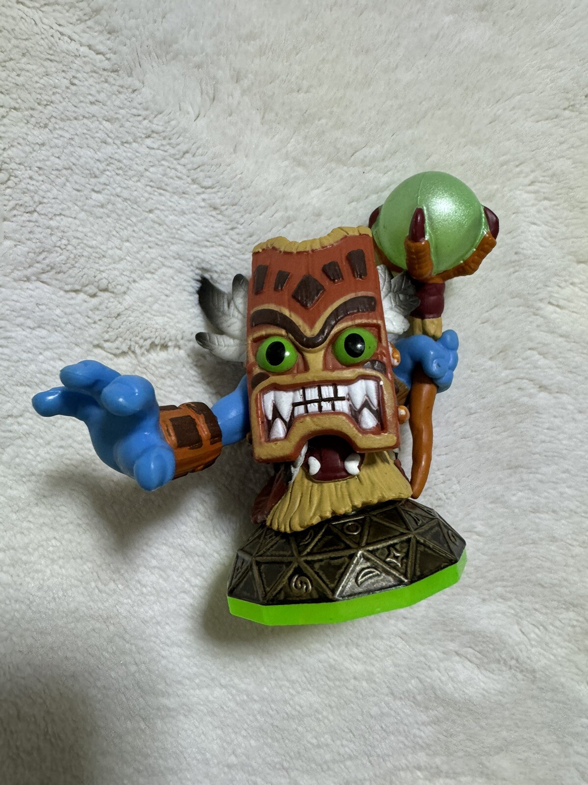 Activision Lot of 9 Green Base Skylander Figures 2011 Video Game Toys