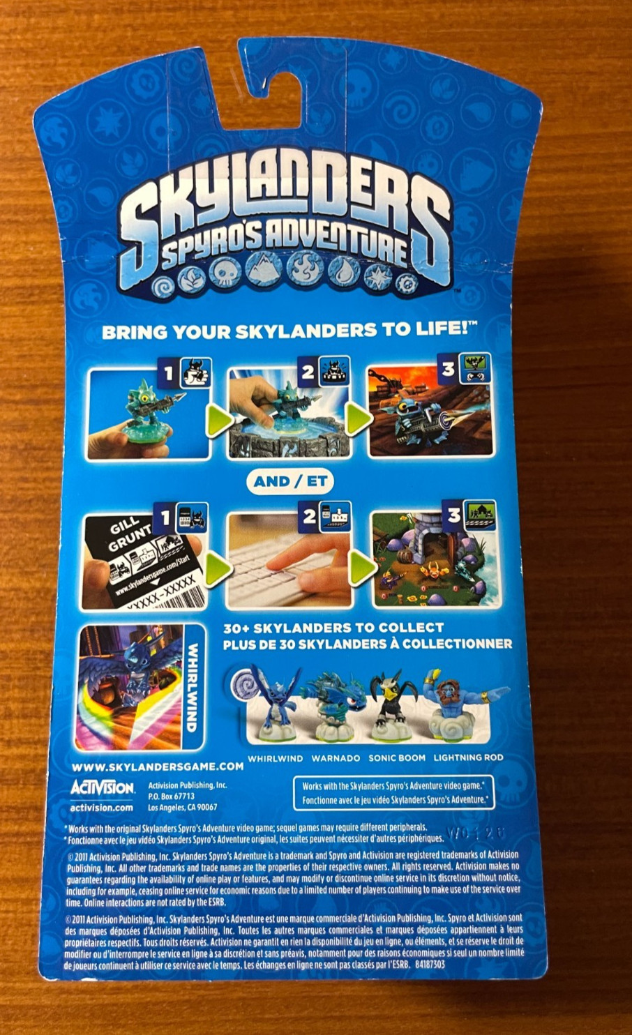 Skylanders Spyro’s Adventure WHIRLWIND Series 1 Action Figure 2011 Damaged Box