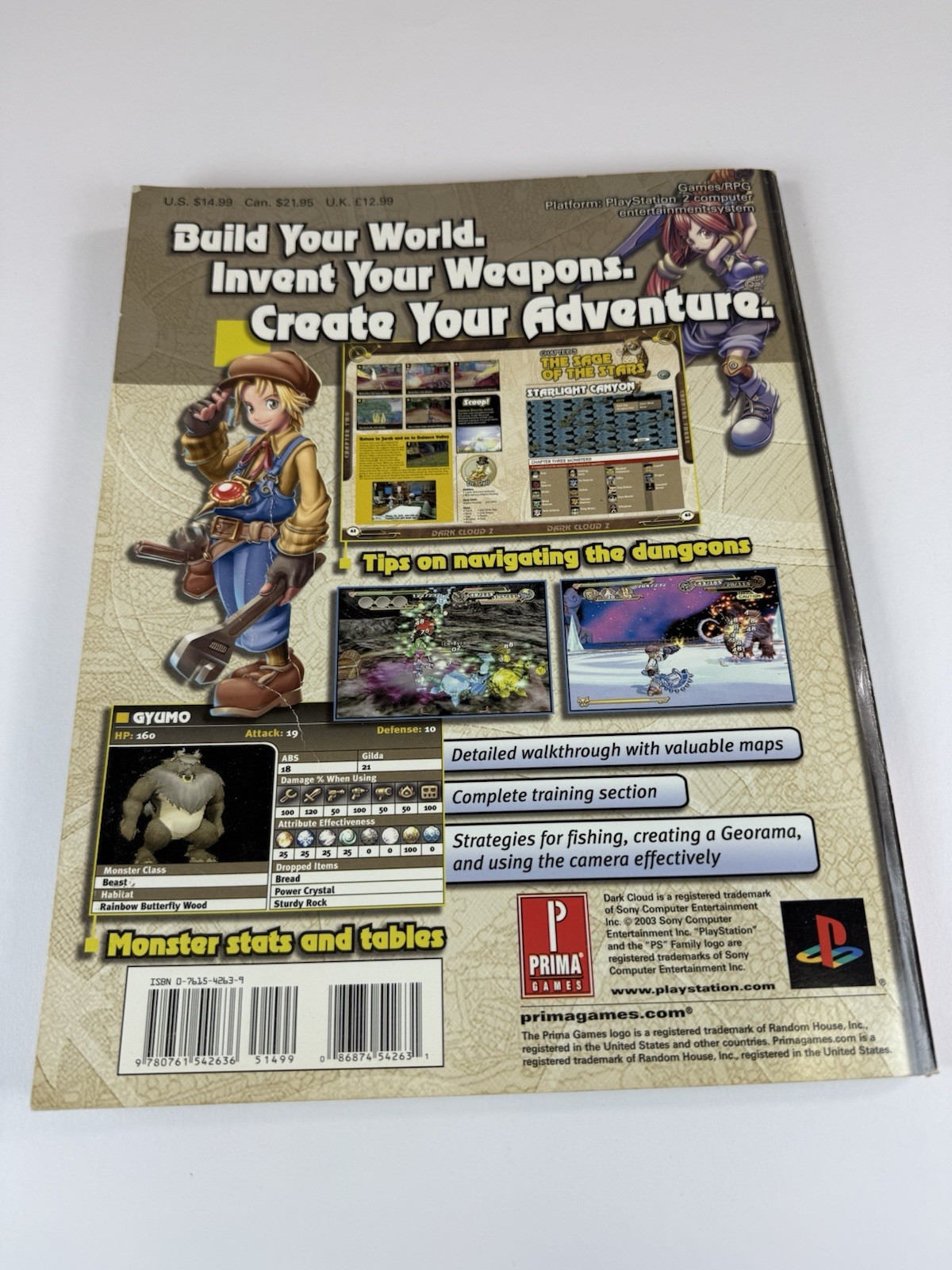 Dark Cloud 2 Strategy Guide Prima Official Game Guide Playstation 2 PS2