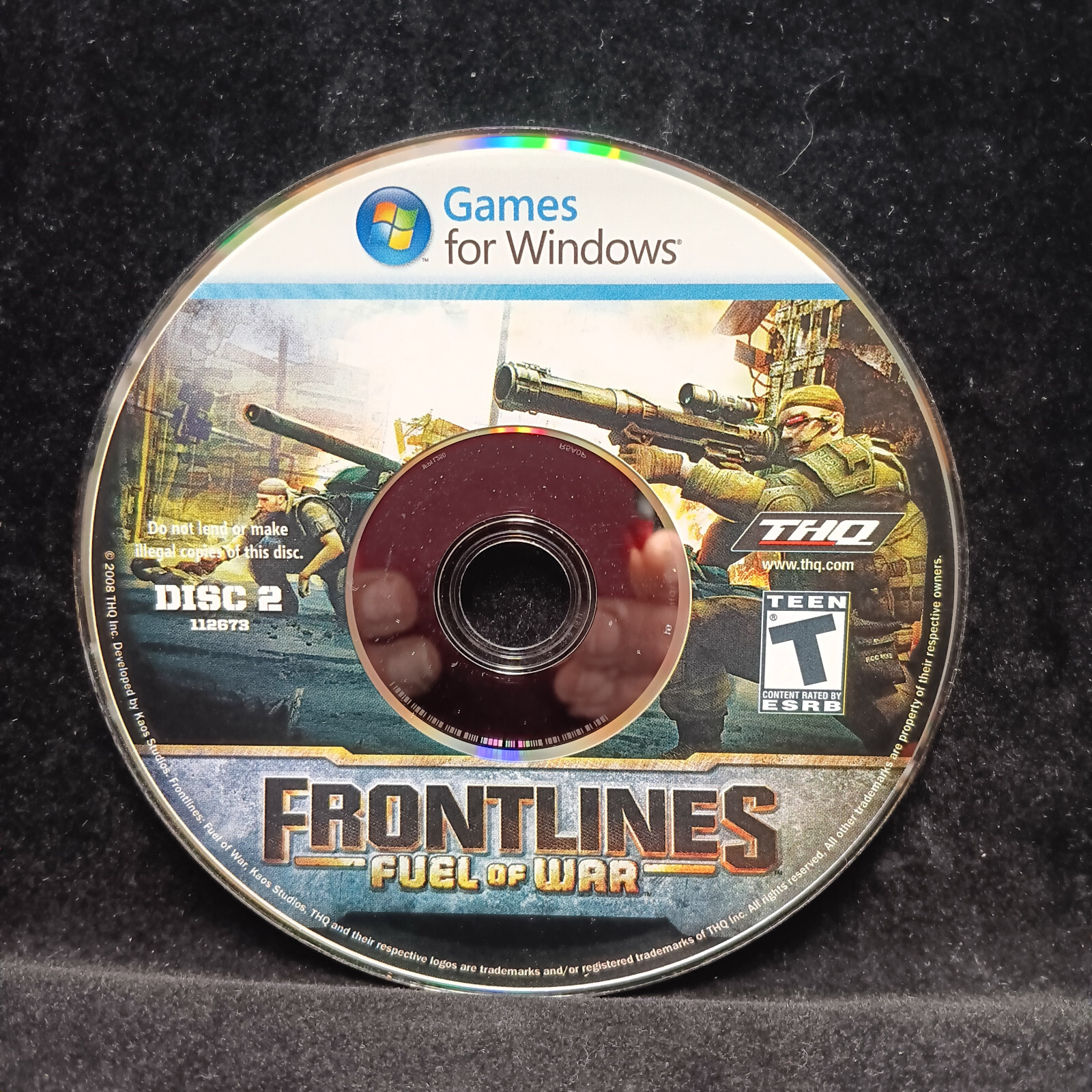 THQ Frontlines: Fuel of War (PC, 2008) – 2 Disc Set with CD Key