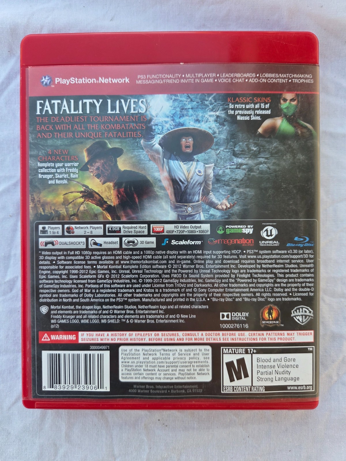 Mortal Kombat Komplete Edition (Sony Playstation 3 PS3 Greatest Hits, 2012) CIB