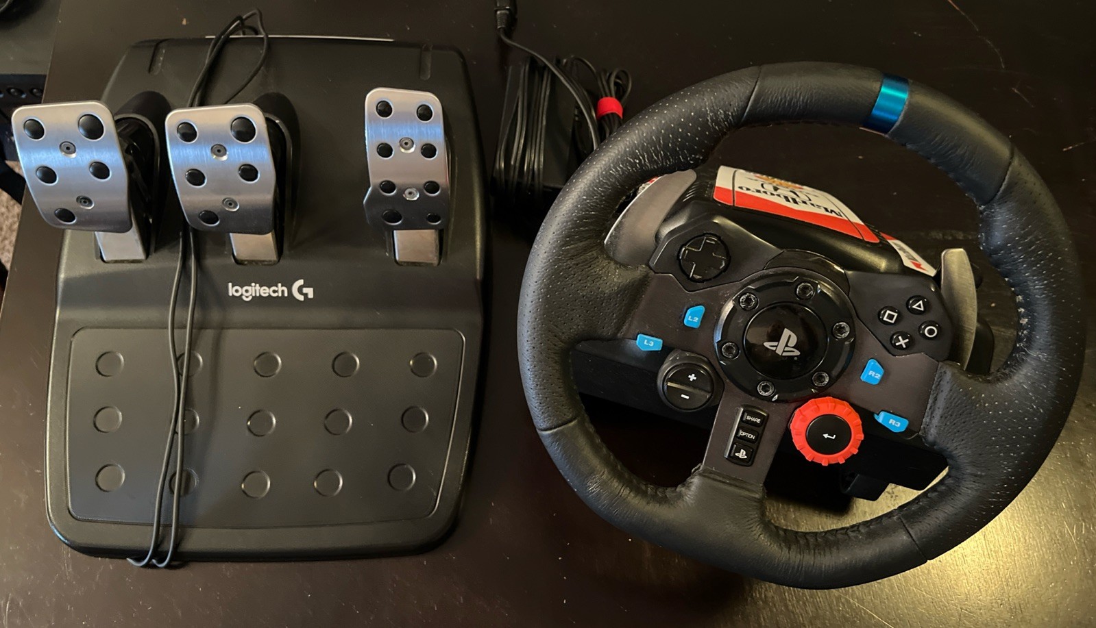 Logitech G29 Driving Force Racing Wheel And Pedal Set W/ Custom Decals