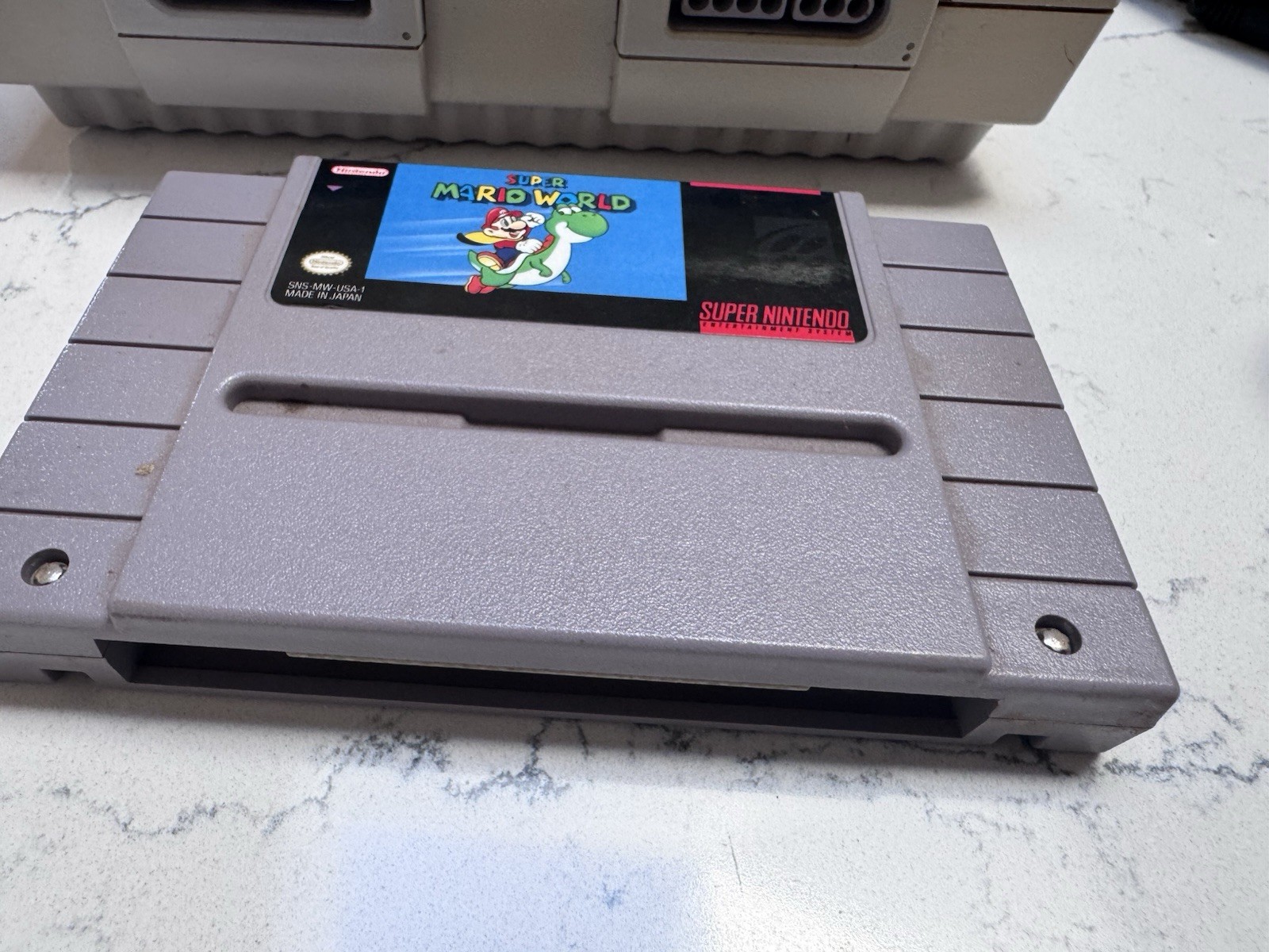 Super Nintendo SNES Console Bundle w/ 2 Controllers, Super Mario World