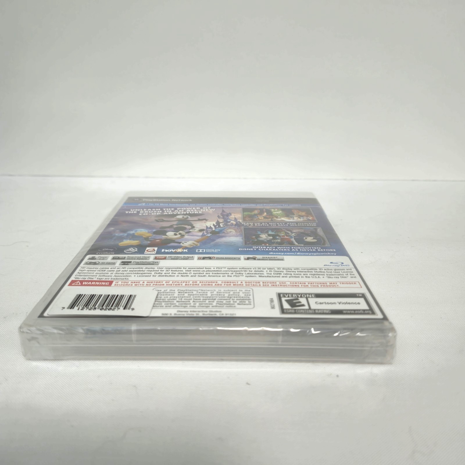 Ps3 Disney Epic Mickey 2 The Power Of Two Video Game Rated E 3d New Sealed 2012