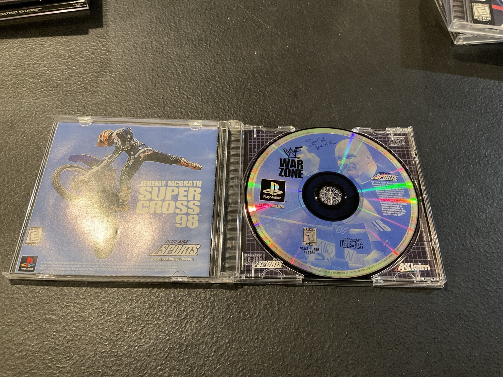 WWF Warzone PS1 PlayStation 1 + Reg Card – Complete CIB