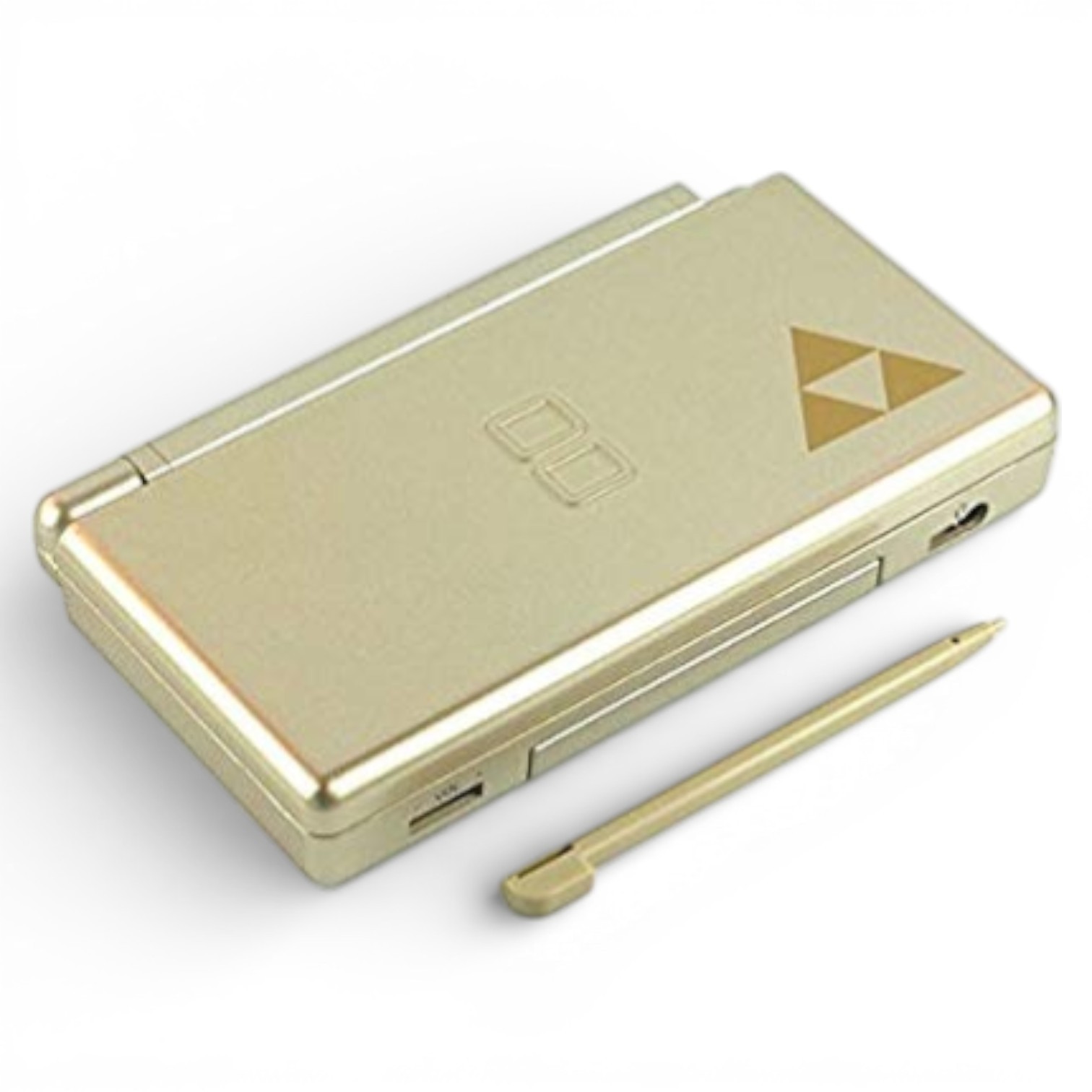 Replacement Housing Glass Lens Shell Gold Zelda Triforce for Nintendo DS Lite