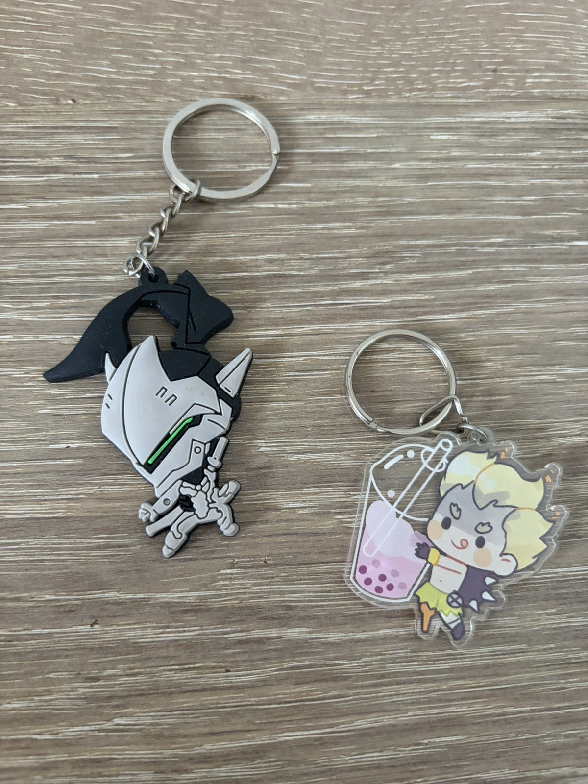 Artist Made Overwatch Keychains – Genji, Lucio, Junkrat & Genji Pouch Bundle