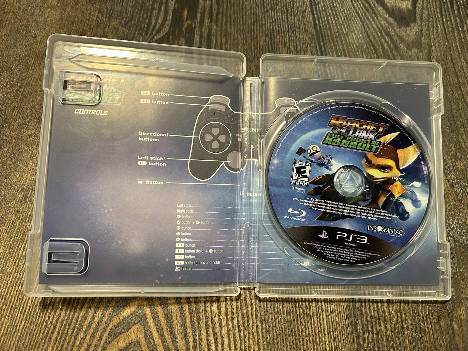 Ratchet & Clank Full Frontal Assault, PS3, Cross Buy, 3-D Compatible, No Manual