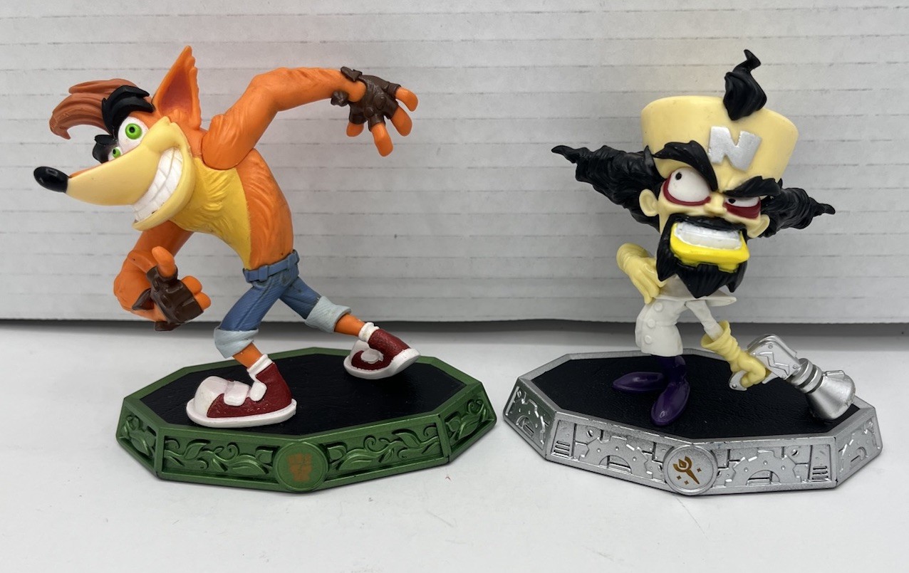 Skylanders Imaginators Crash Bandicoot and Dr. Neo Cortex Lot of 2 -FREESHIPPING