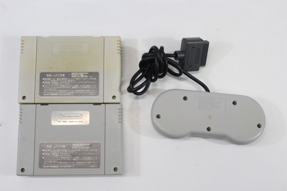 Super Nintendo Crystal Clear Console SNES SFC Converted Controller AC AV Mario