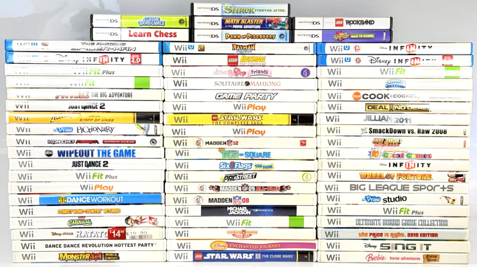 [NINTENDO] Bulk Lot Of (64) Nintendo Games – Wii, Wii U, Nintendo DS, Wholesale