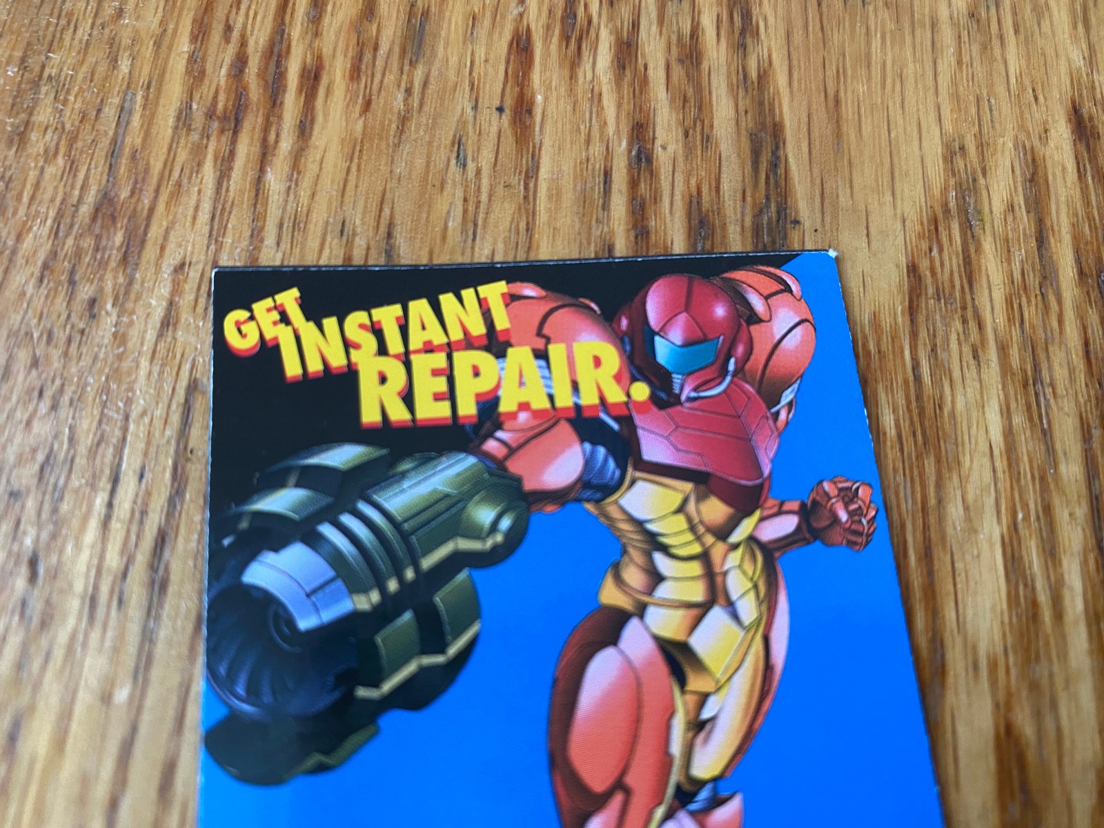 vintage 1994 SUPER METROID “Instant Repair” magnet nintendo snes UNUSED MINT