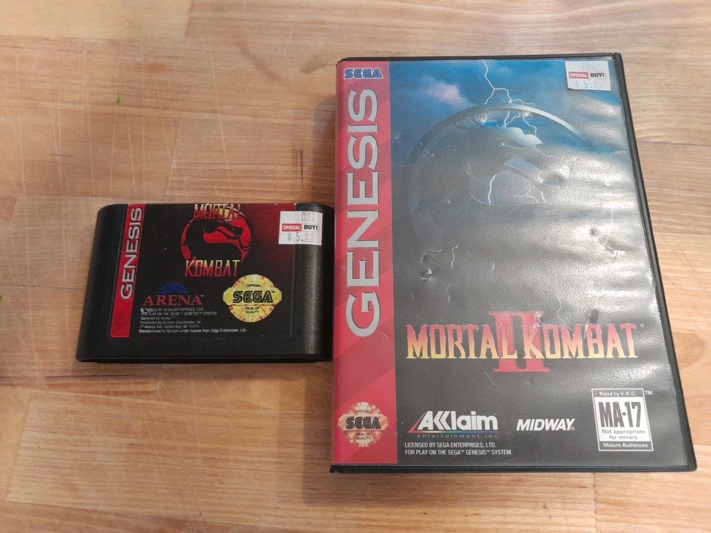 Sega Genesis Mortal Kombat And Moral Kombat II
