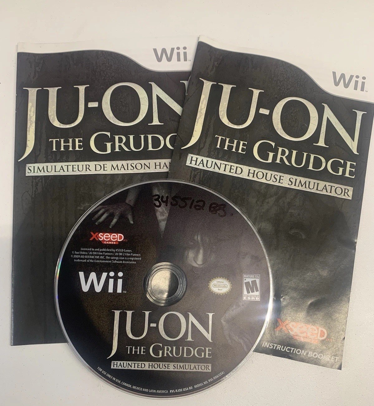 Ju-On: The Grudge Haunted House Simulator (Wii) CIB Horror TESTED & WORKING