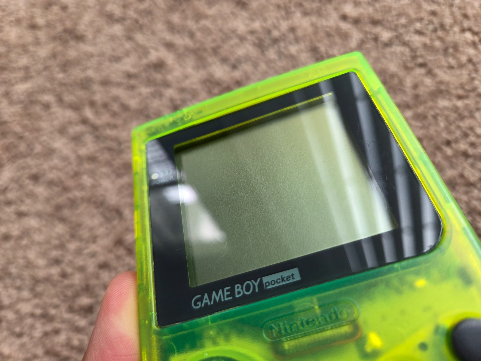 Nintendo Game Boy Pocket Extreme Green Translucent Console MGB-001 – Tested!