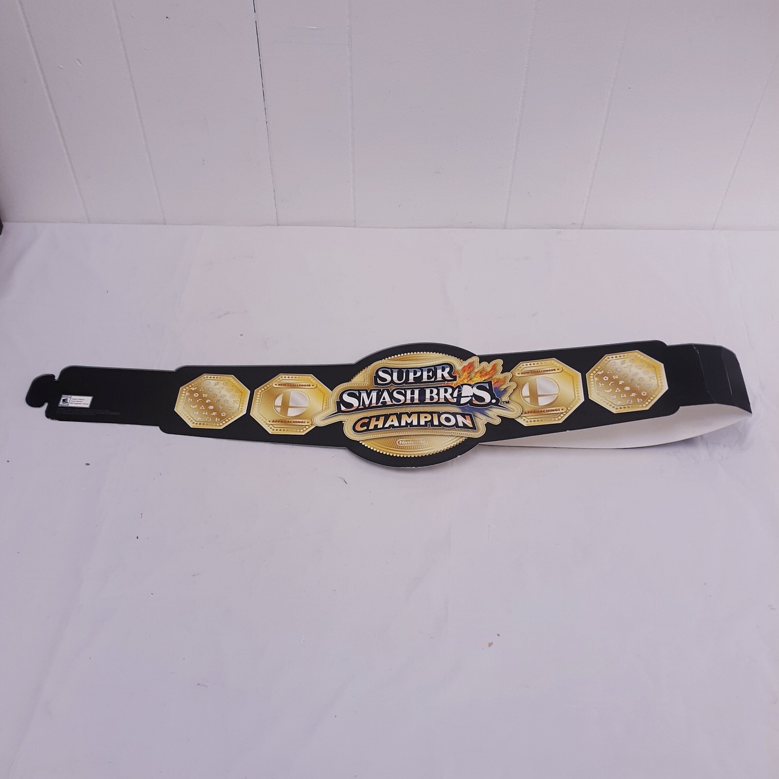 SUPER SMASH BROS CHAMPION BELT Promotional Promo Display Nintendo 2014 3DS