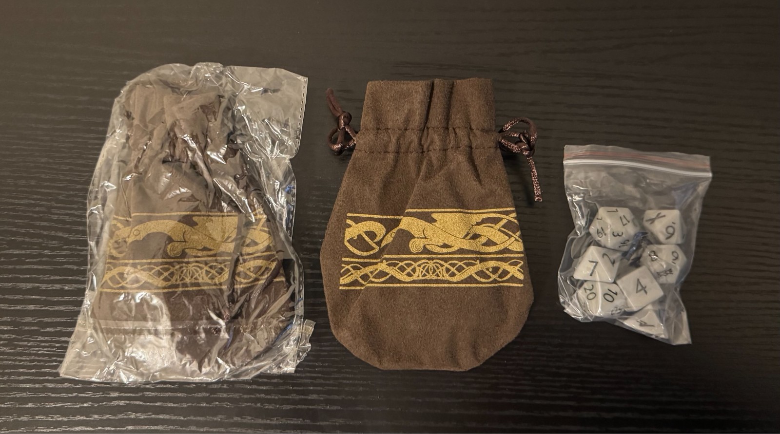 Loot Crate Exclusive God of War Dice Set With Pouch Brand New Sealed